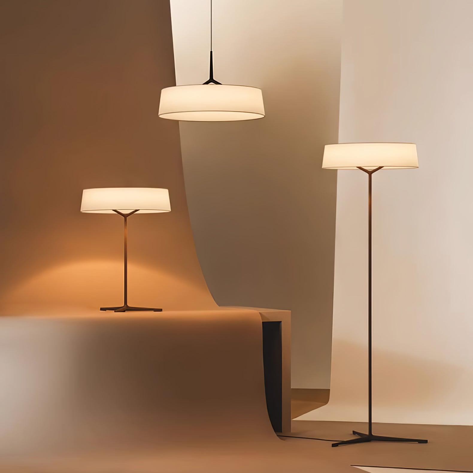 Ovynira Cylindrical Fabric Pendant Light - Letslighting
