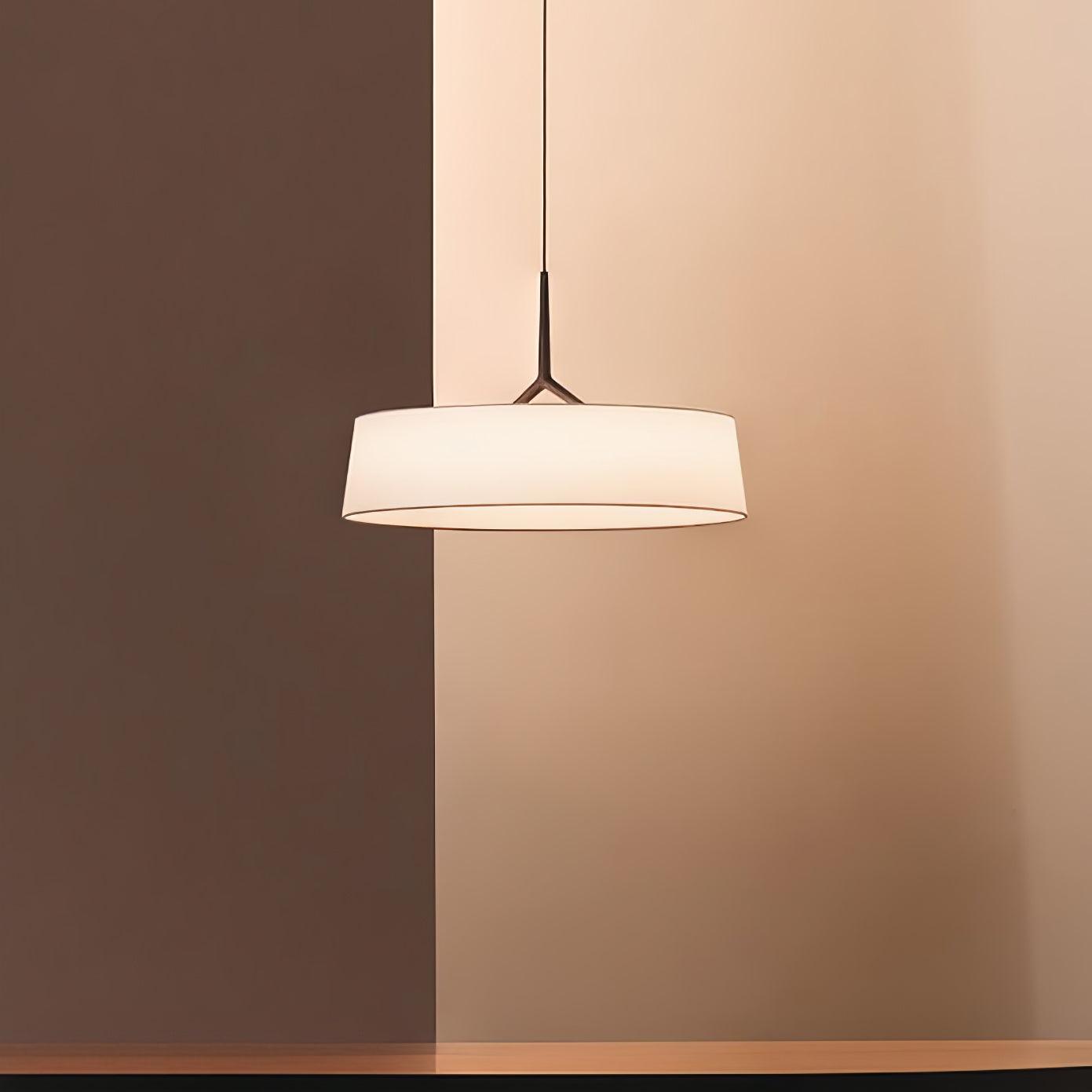 Ovynira Cylindrical Fabric Pendant Light - Letslighting