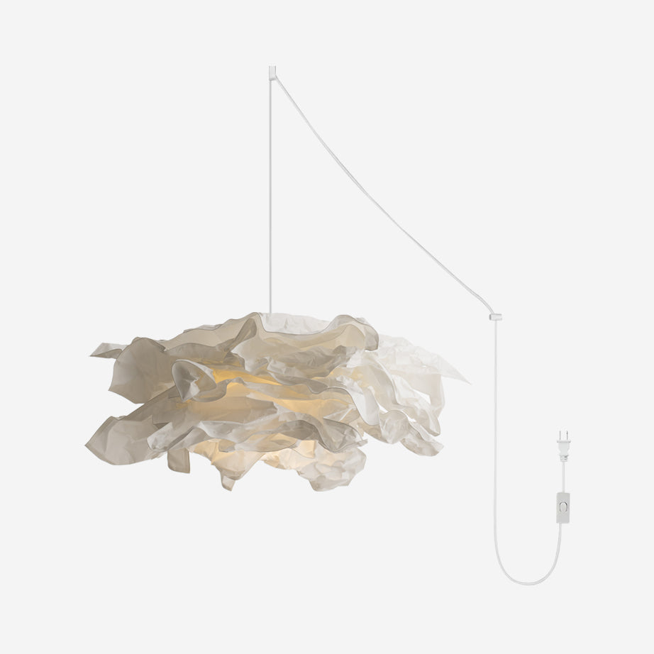 Paper Plug-In Pendant Lamp Pleated Origami Form - Letslighting