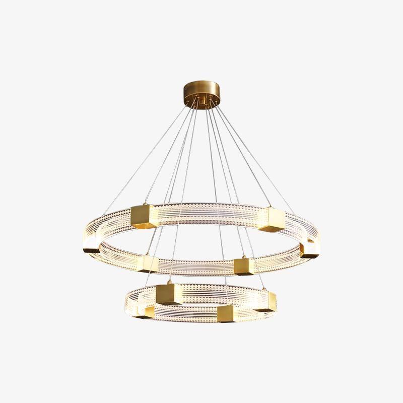 Eurdora Modern Minimalist Ring LED Chandelier - Letslighting