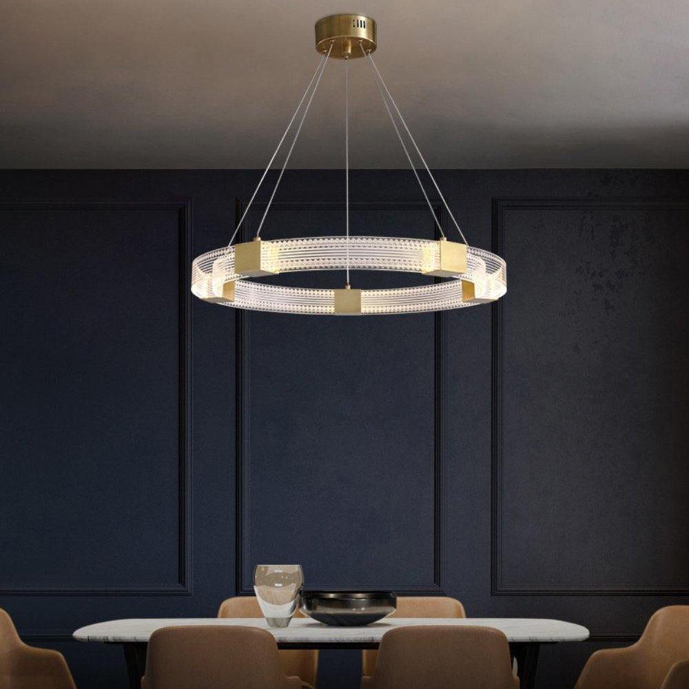 Eurdora Modern Minimalist Ring LED Chandelier - Letslighting