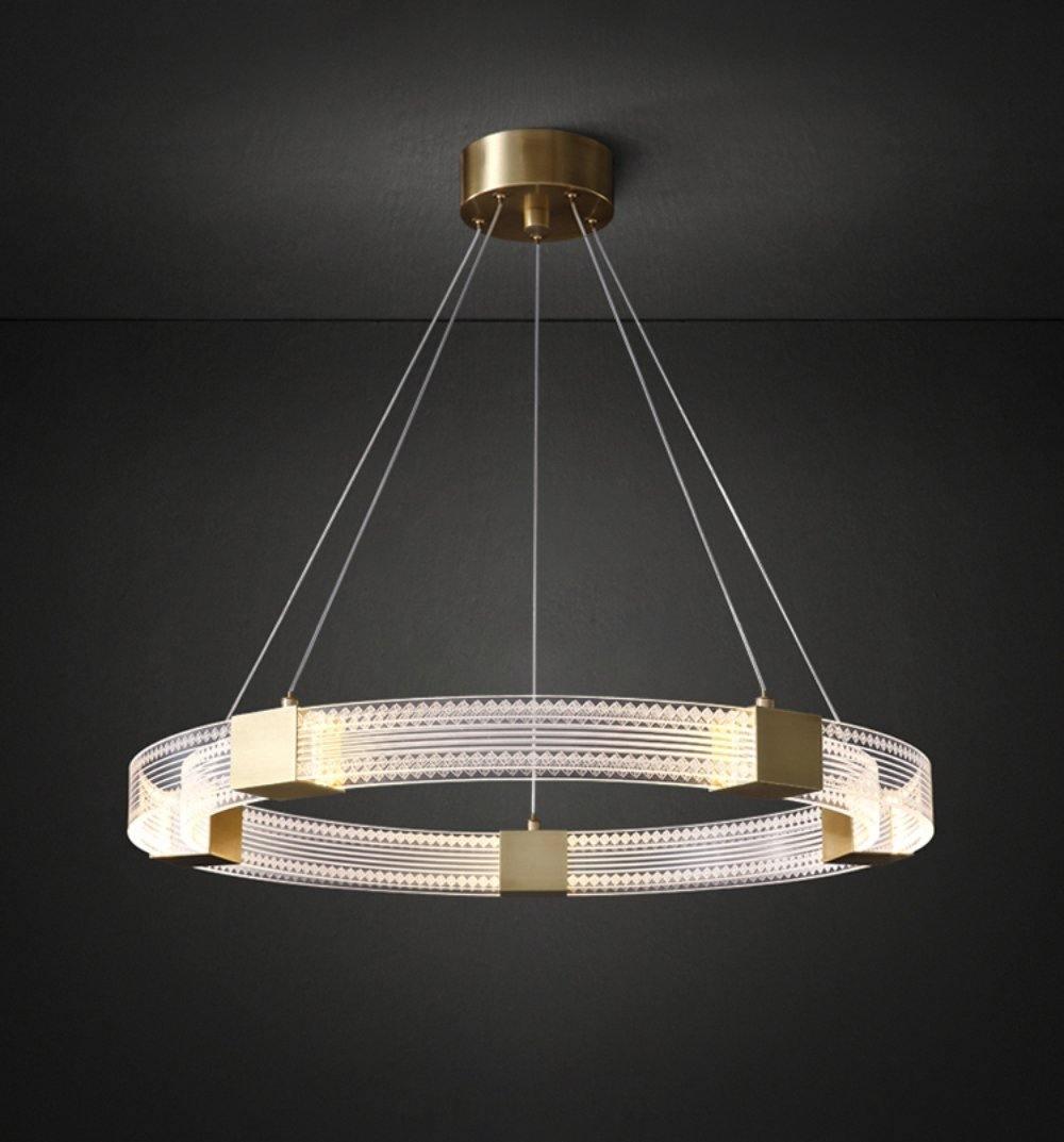 Eurdora Modern Minimalist Ring LED Chandelier - Letslighting