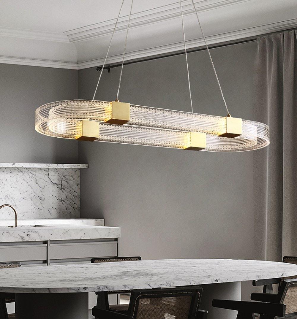 Eurdora Modern Minimalist Ring LED Chandelier - Letslighting