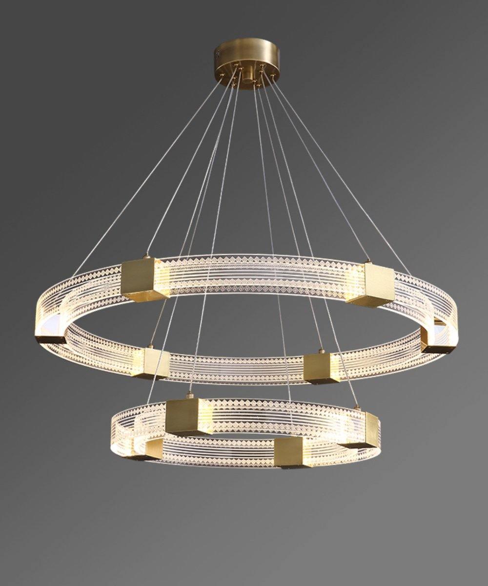Eurdora Modern Minimalist Ring LED Chandelier - Letslighting