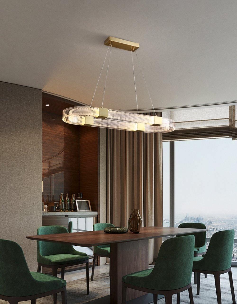 Eurdora Modern Minimalist Ring LED Chandelier - Letslighting