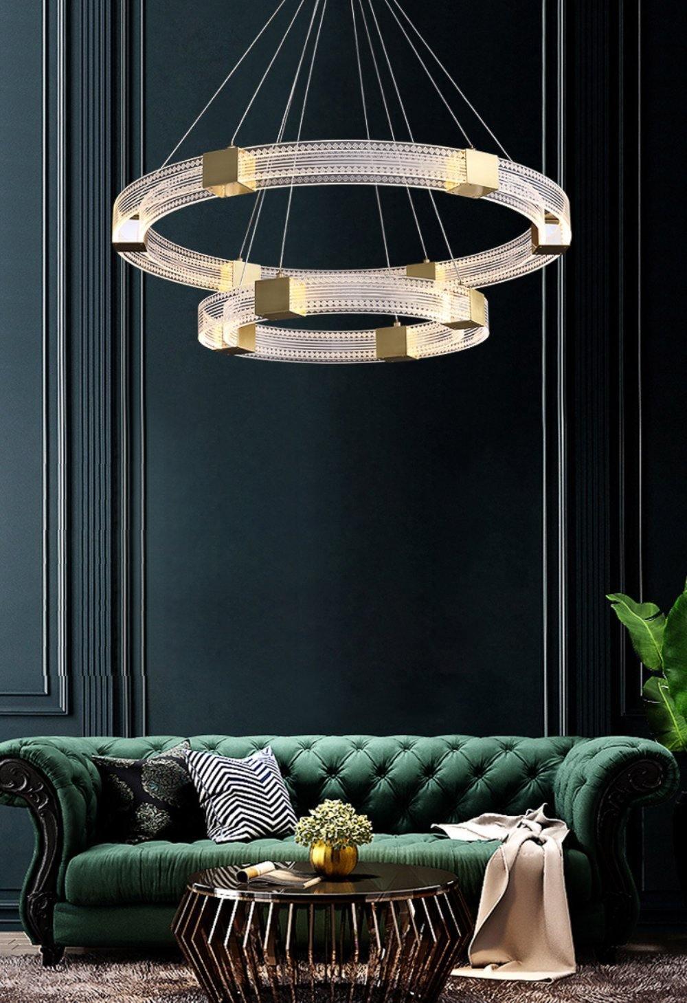 Eurdora Modern Minimalist Ring LED Chandelier - Letslighting