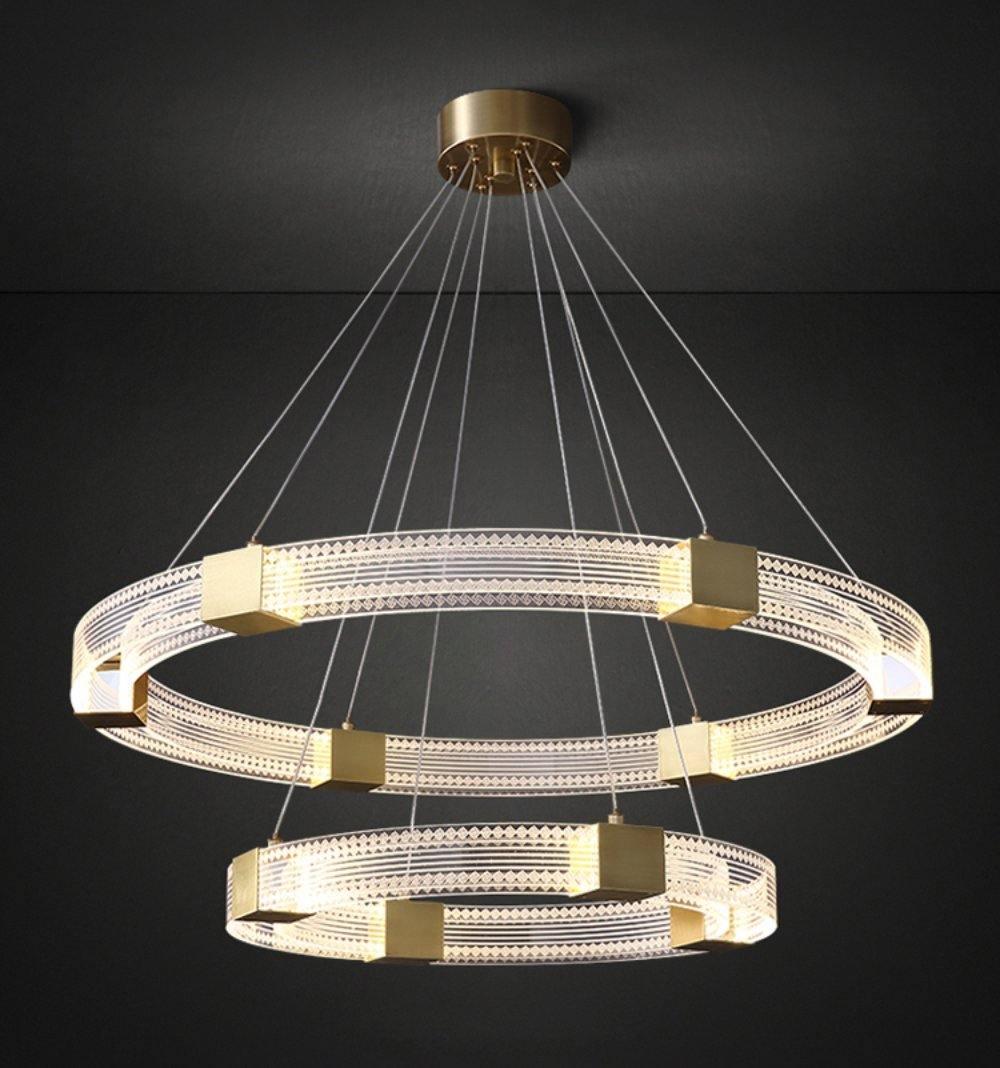 Eurdora Modern Minimalist Ring LED Chandelier - Letslighting