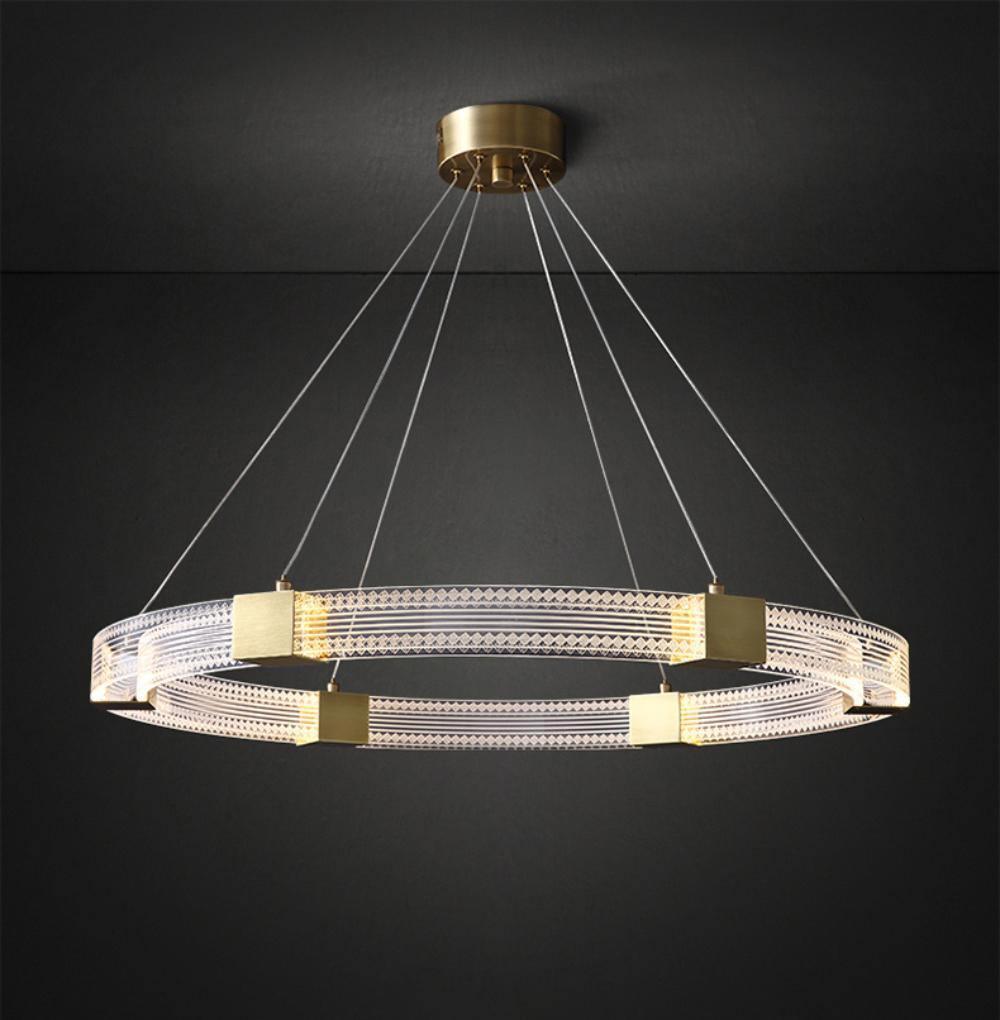 Eurdora Modern Minimalist Ring LED Chandelier - Letslighting