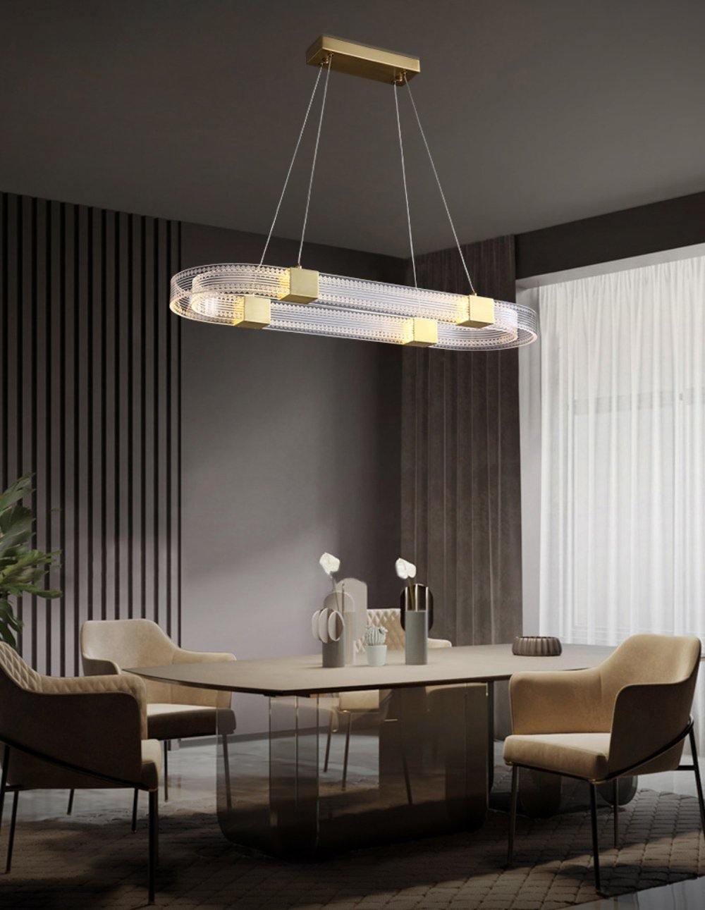 Eurdora Modern Minimalist Ring LED Chandelier - Letslighting