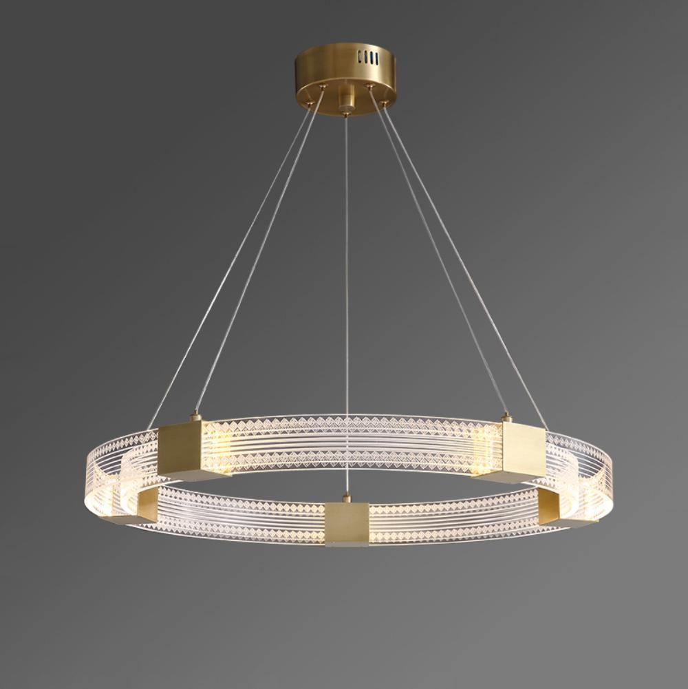 Eurdora Modern Minimalist Ring LED Chandelier - Letslighting