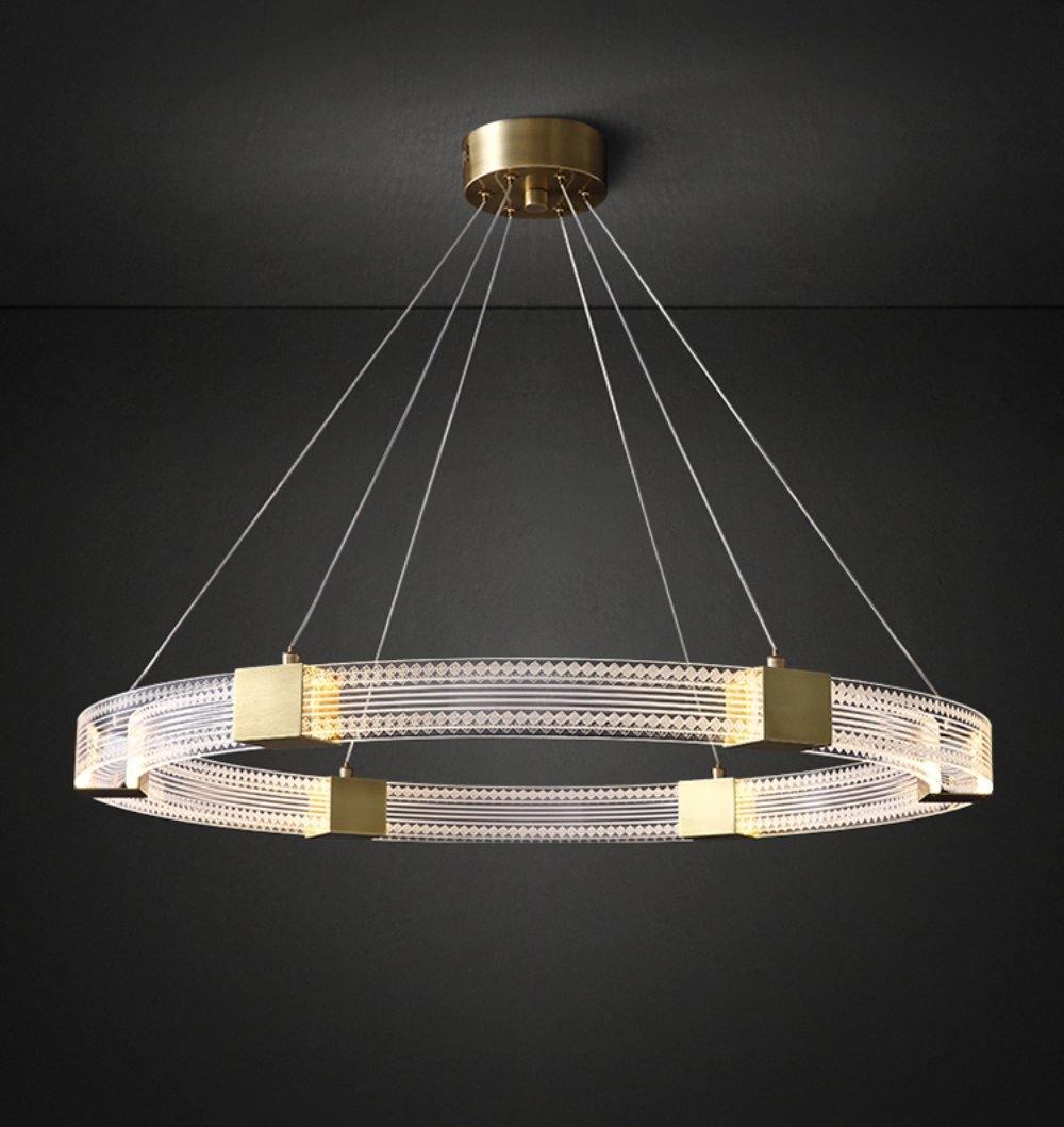 Eurdora Modern Minimalist Ring LED Chandelier - Letslighting