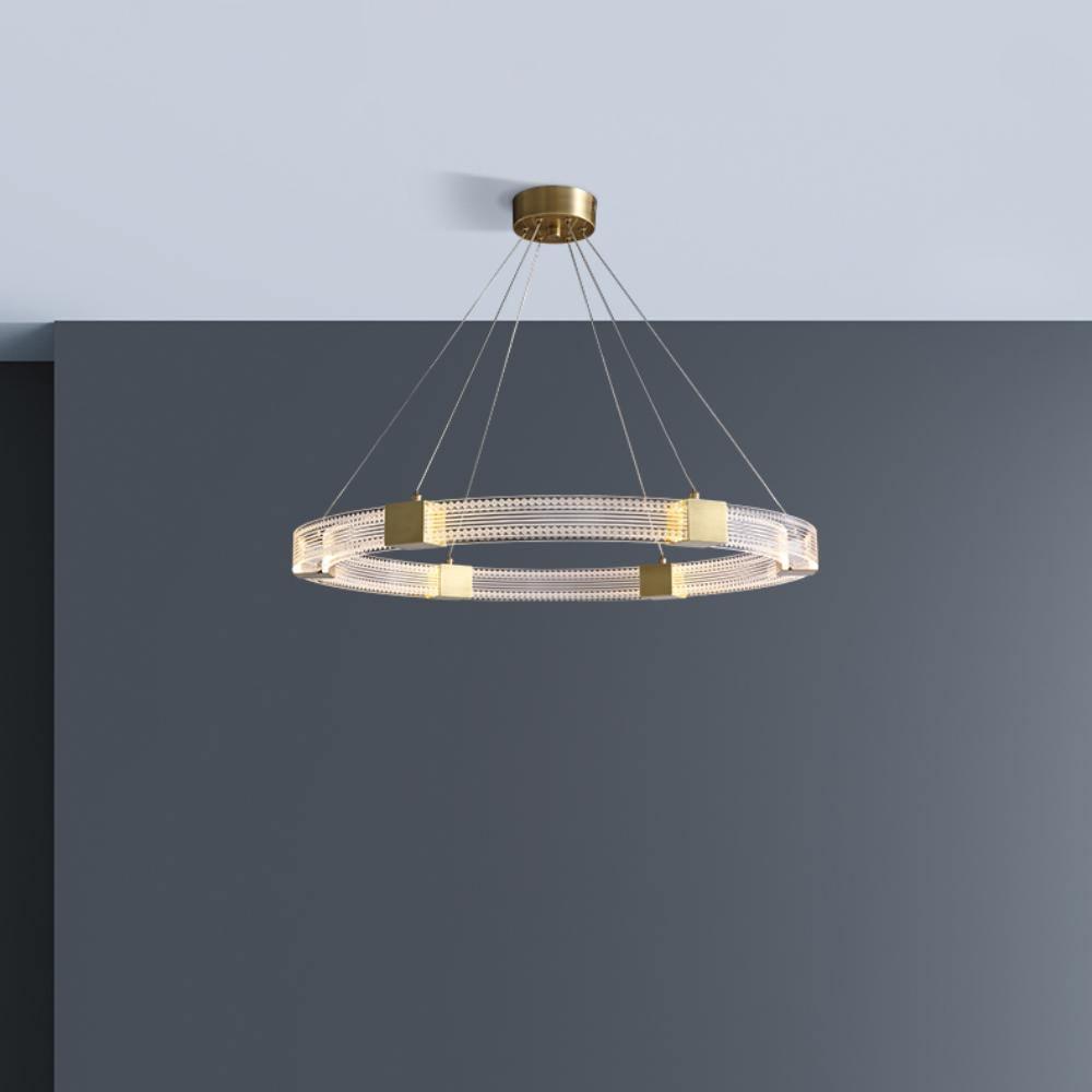 Eurdora Modern Minimalist Ring LED Chandelier - Letslighting