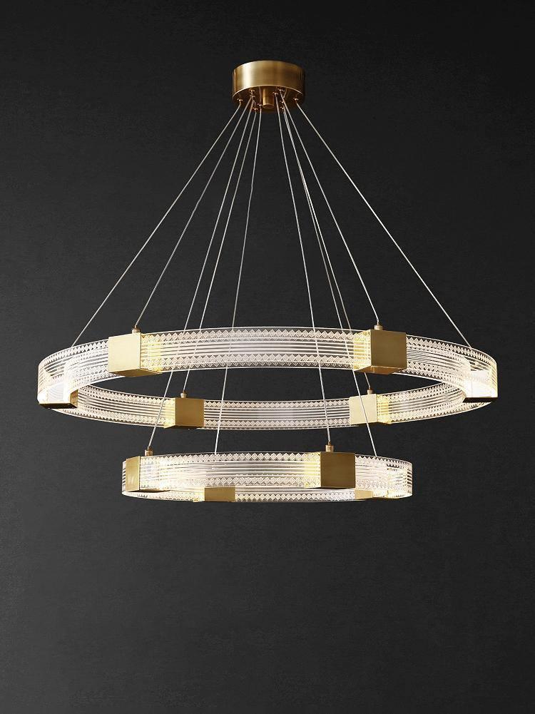 Eurdora Modern Minimalist Ring LED Chandelier - Letslighting