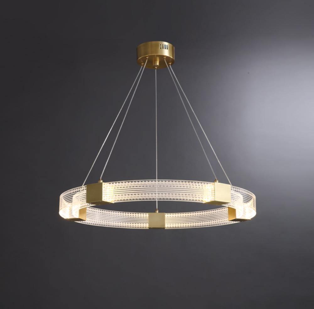 Eurdora Modern Minimalist Ring LED Chandelier - Letslighting