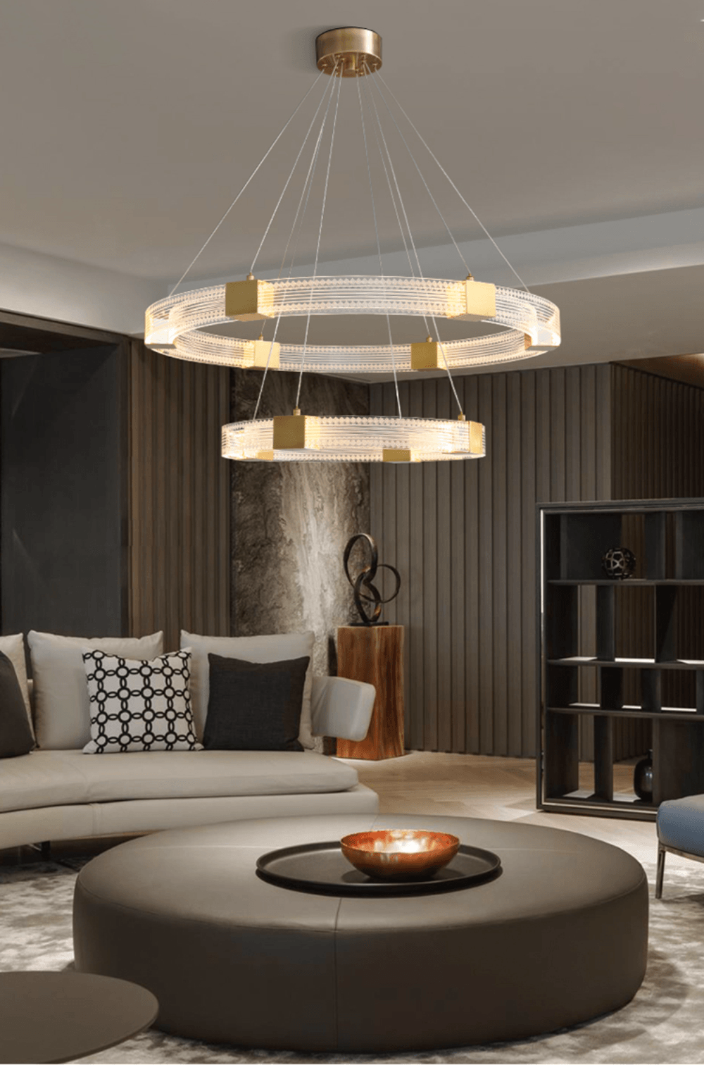Eurdora Modern Minimalist Ring LED Chandelier - Letslighting