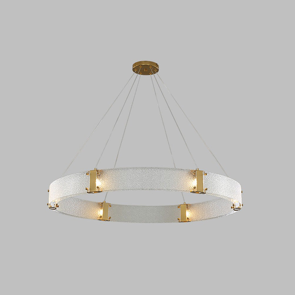 Parallel Modern Minimalist Ring Glass Chandelier - Letslighting