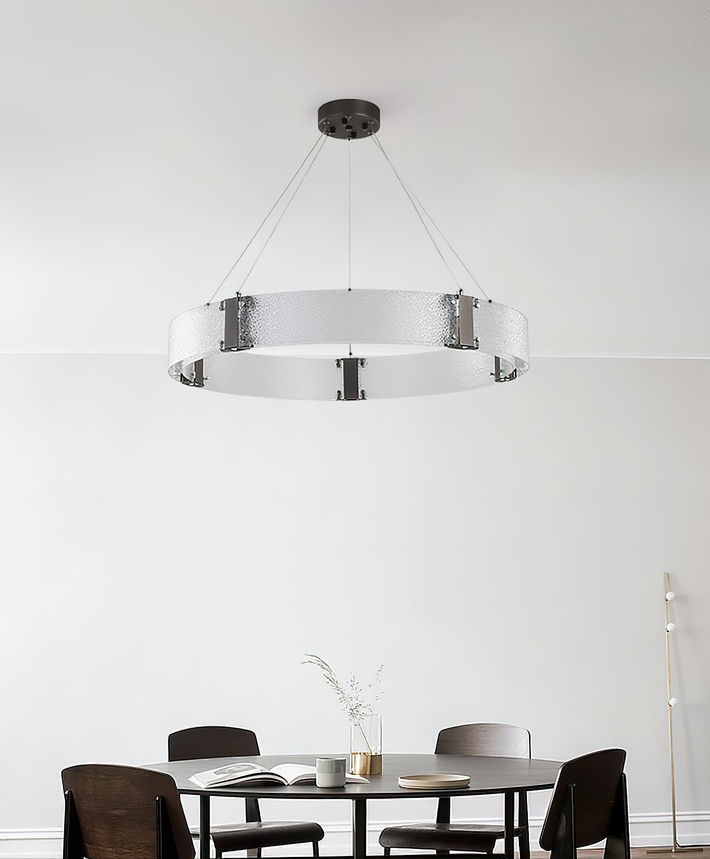 Parallel Modern Minimalist Ring Glass Chandelier - Letslighting