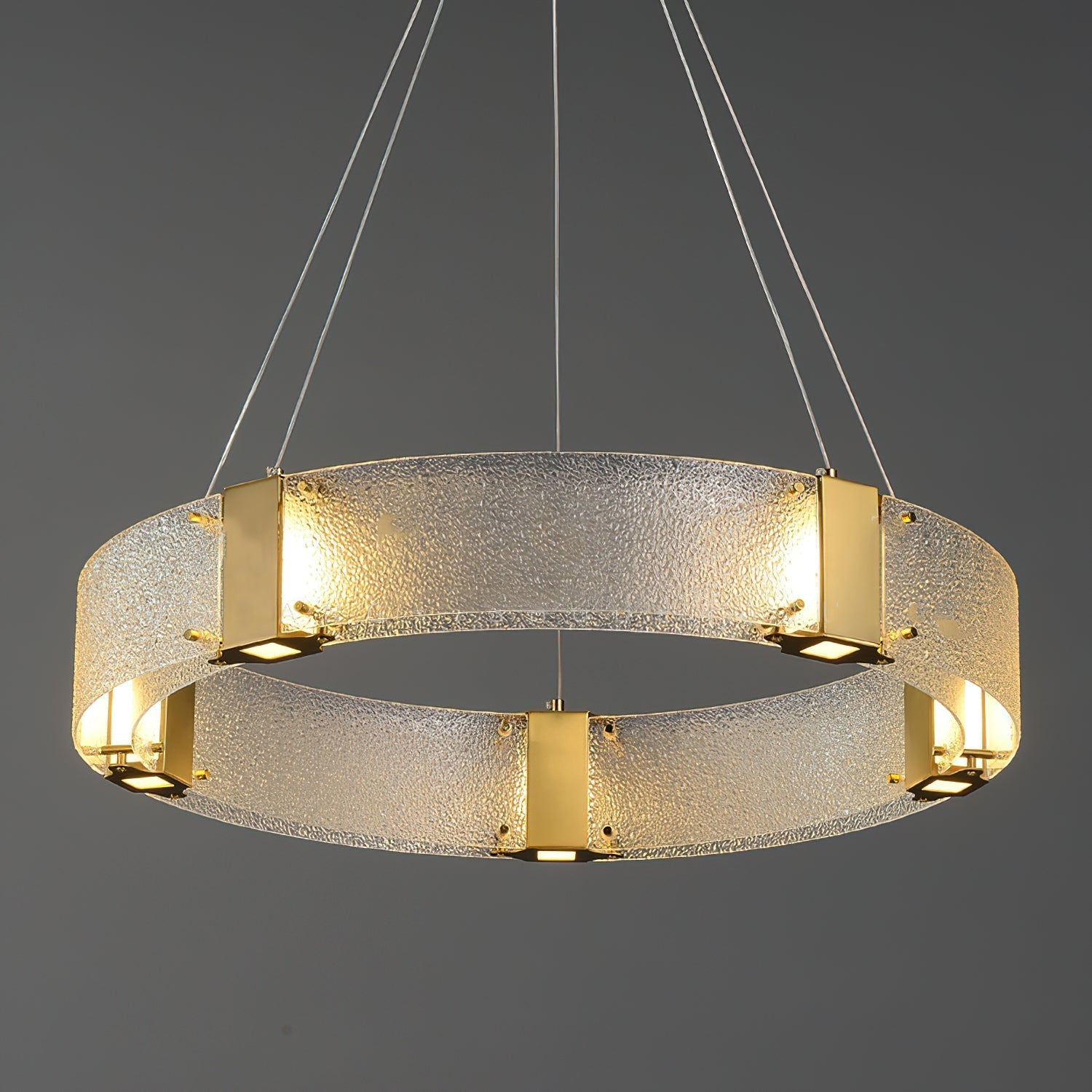 Parallel Modern Minimalist Ring Glass Chandelier - Letslighting