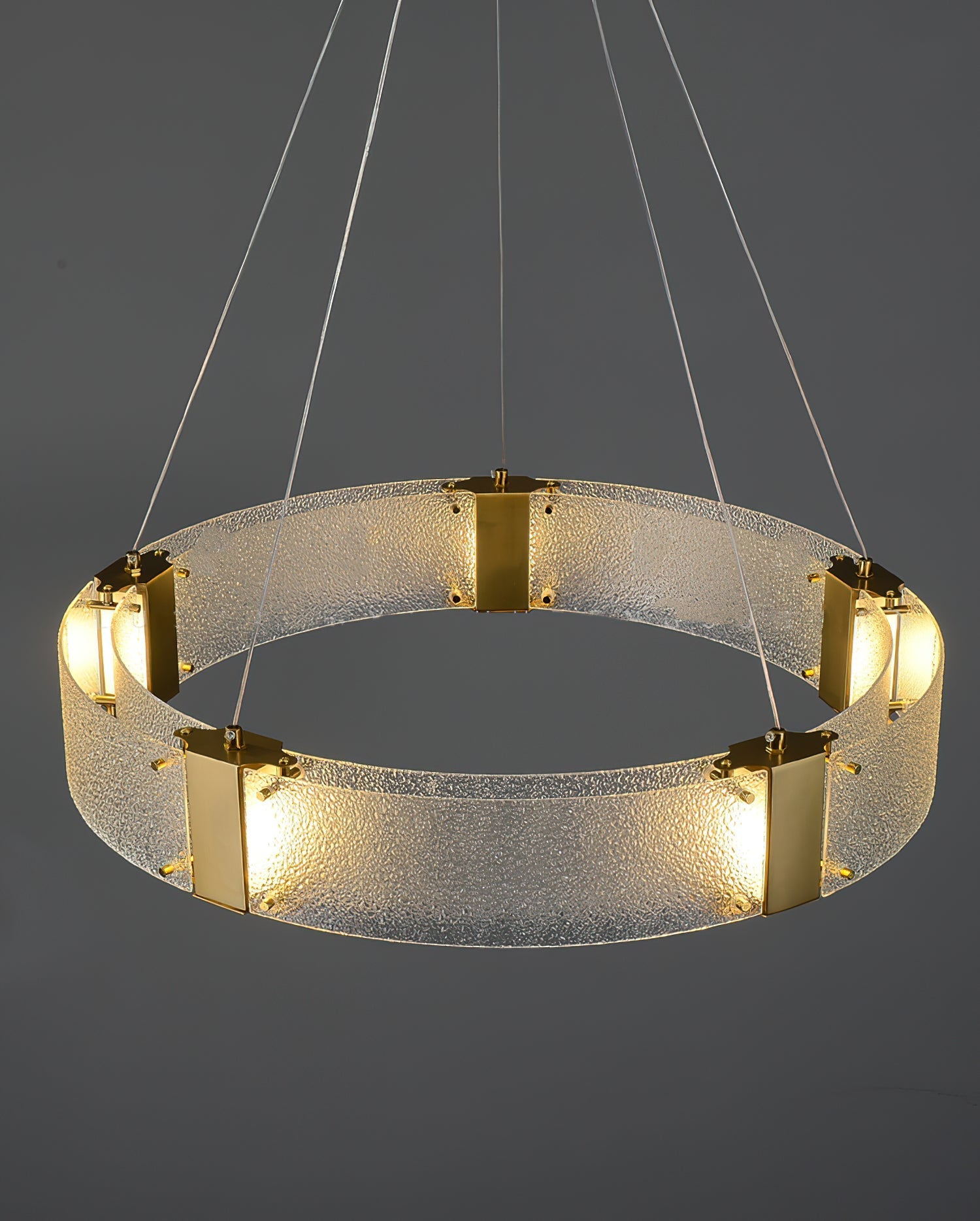 Parallel Modern Minimalist Ring Glass Chandelier - Letslighting
