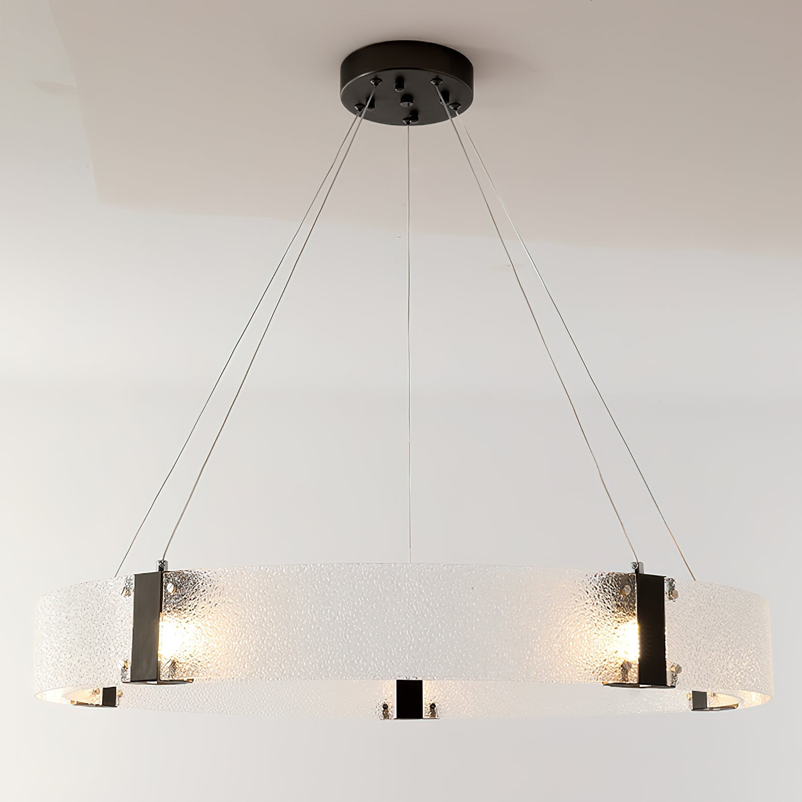 Parallel Modern Minimalist Ring Glass Chandelier - Letslighting