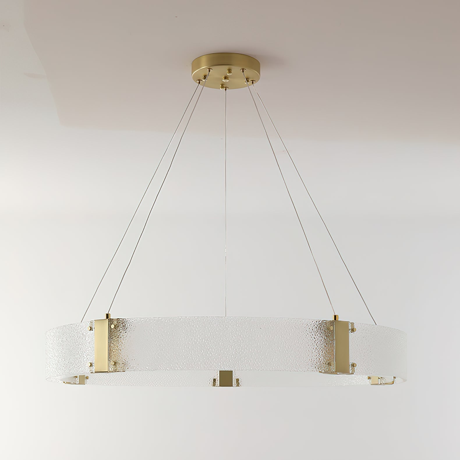 Parallel Modern Minimalist Ring Glass Chandelier - Letslighting