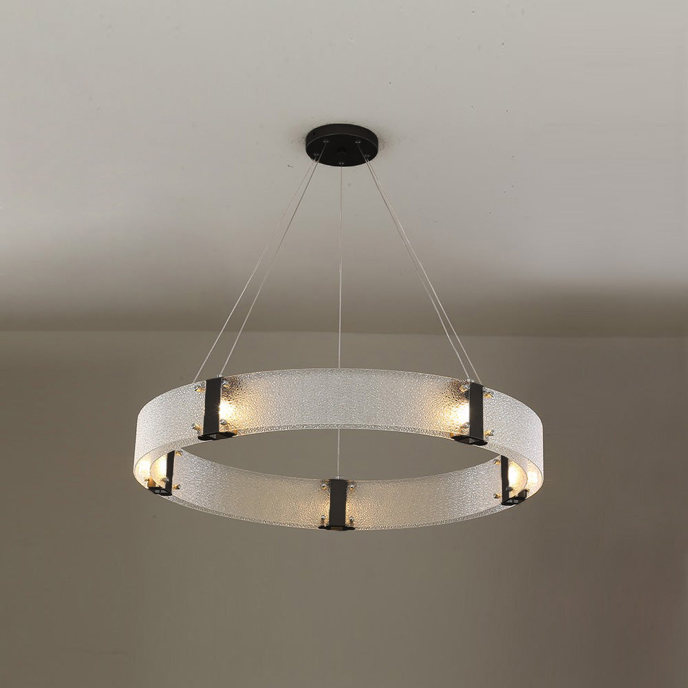 Parallel Modern Minimalist Ring Glass Chandelier - Letslighting