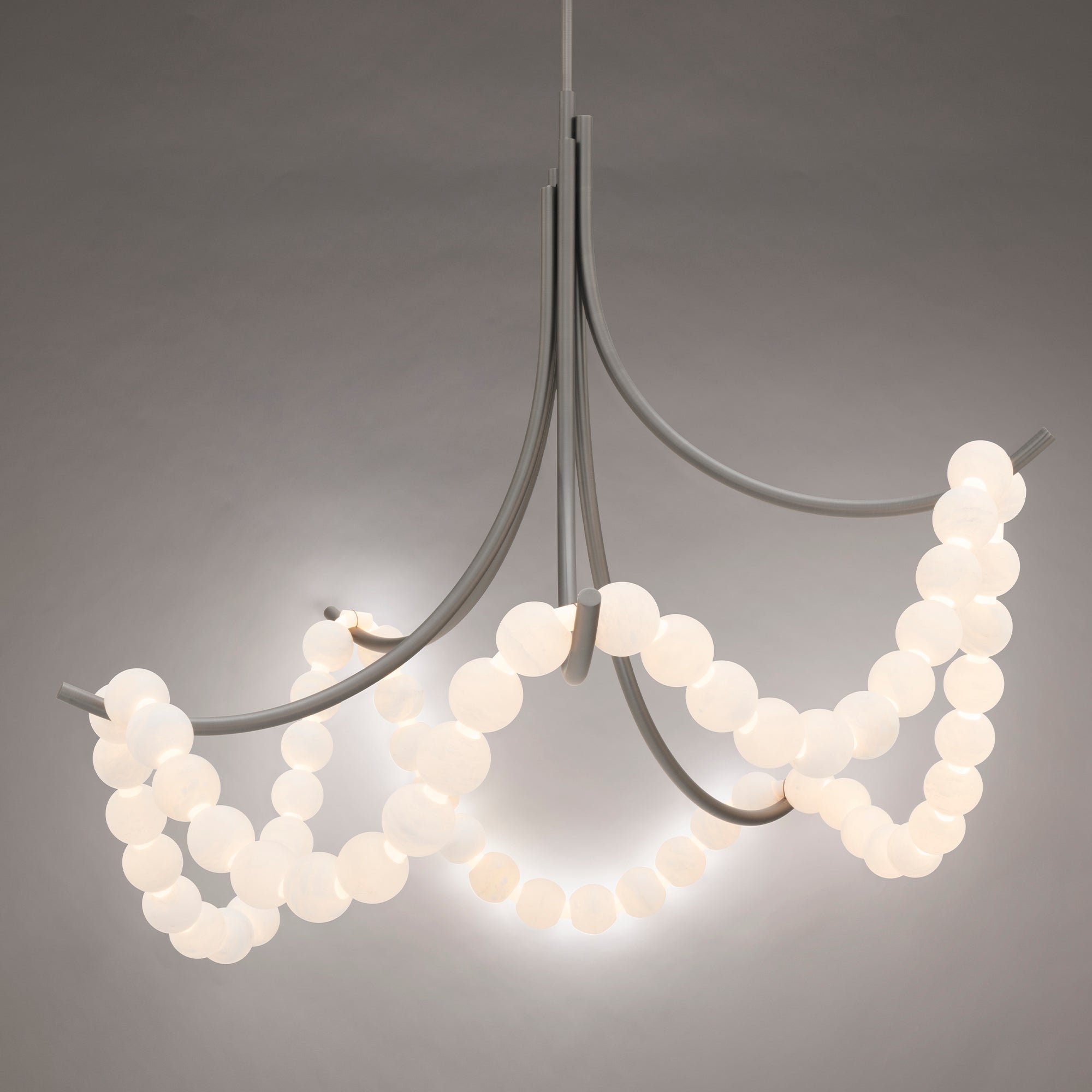 Zavenarae Premium Nordic Art Nickel Alabaster Chandelier - Letslighting