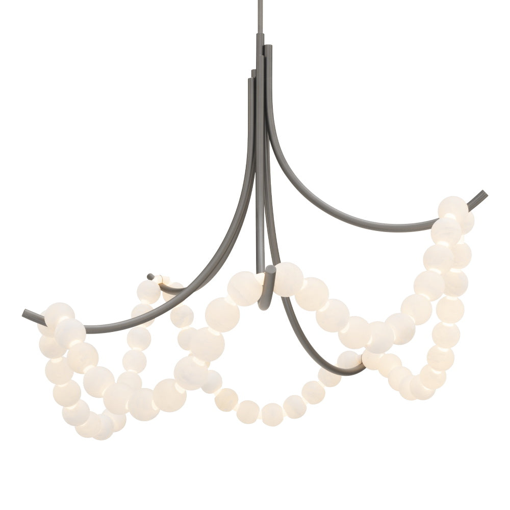 Zavenarae Premium Nordic Art Nickel Alabaster Chandelier - Letslighting