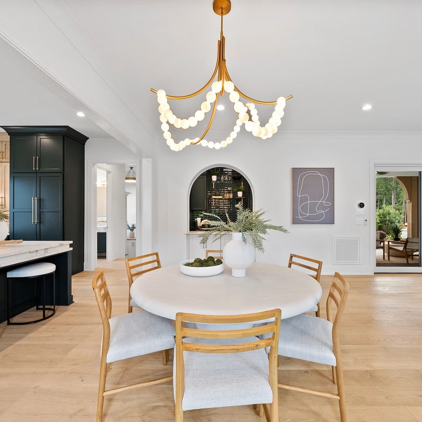Zavenarae Premium Nordic Art Nickel Alabaster Chandelier - Letslighting