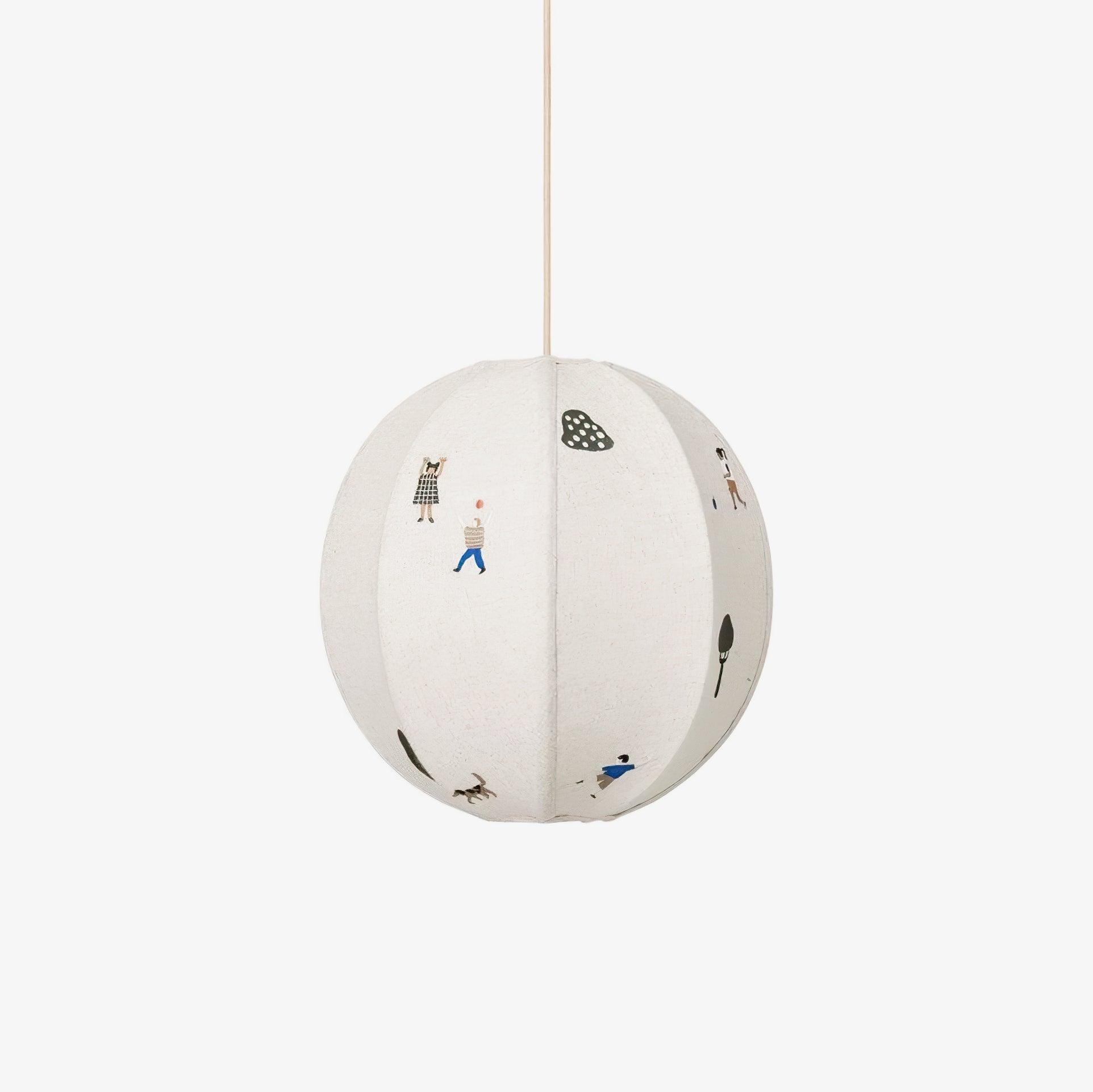 Ritta Paper Ball Drawing Pendant Light