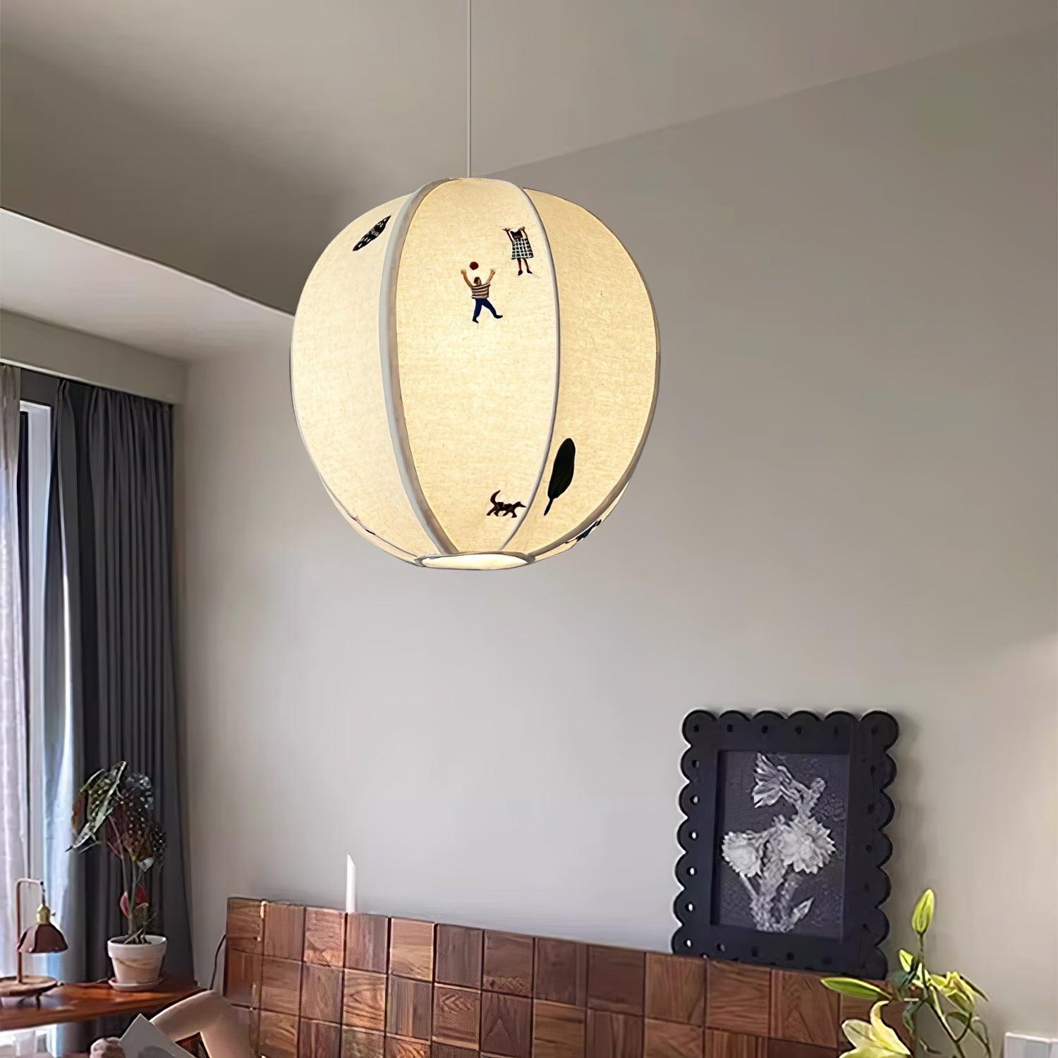 Ritta Paper Ball Drawing Pendant Light - Letslighting