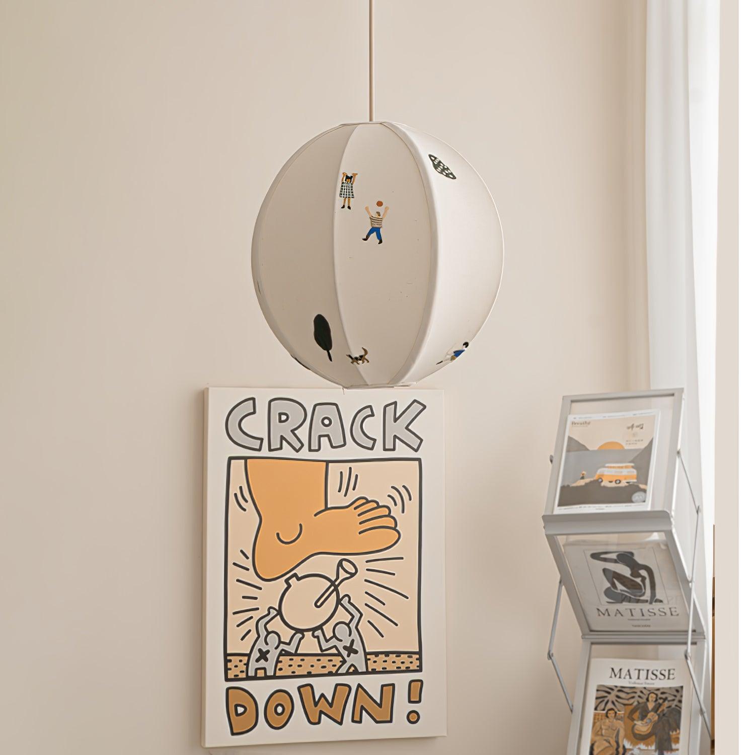 Ritta Paper Ball Drawing Pendant Light - Letslighting