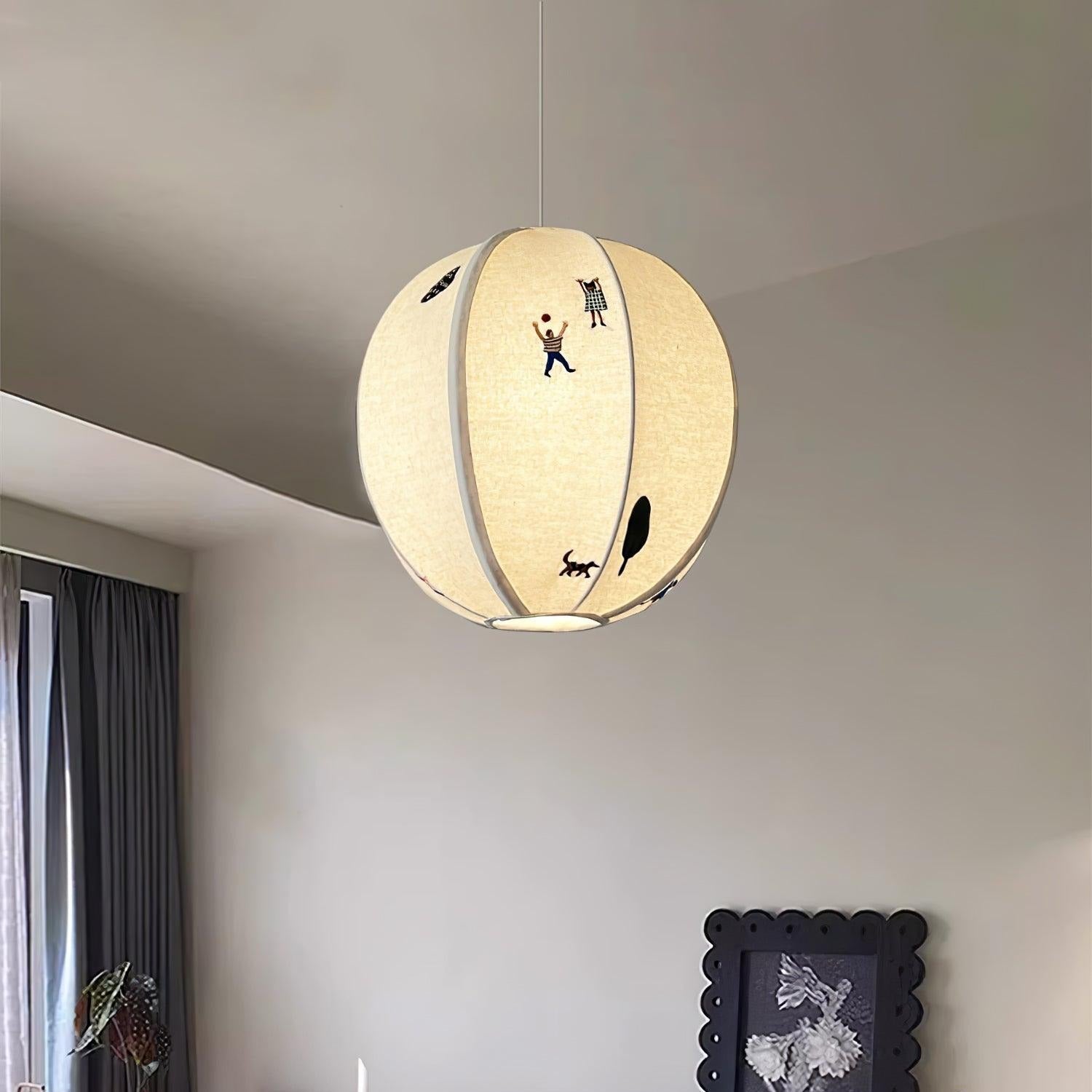 Ritta Paper Ball Drawing Pendant Light - Letslighting