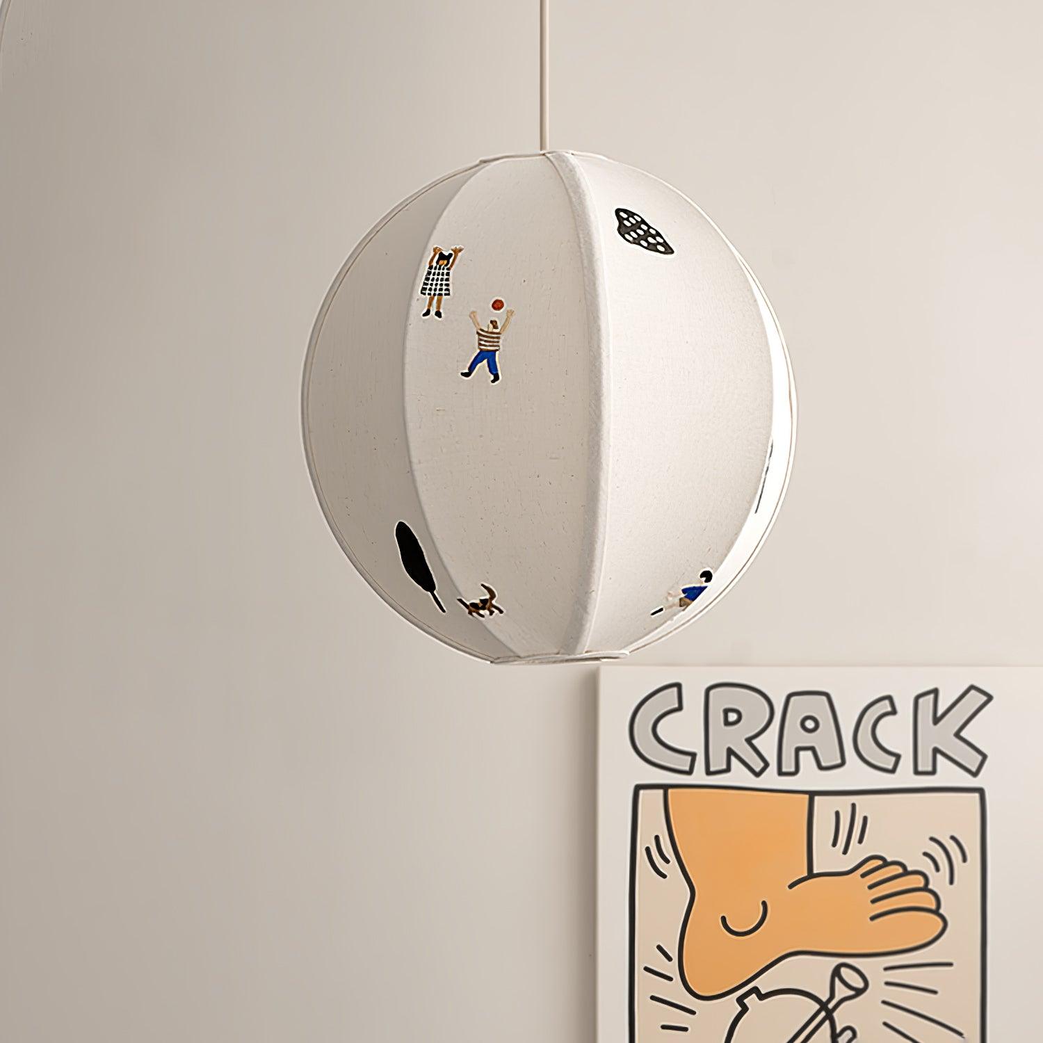 Ritta Paper Ball Drawing Pendant Light - Letslighting