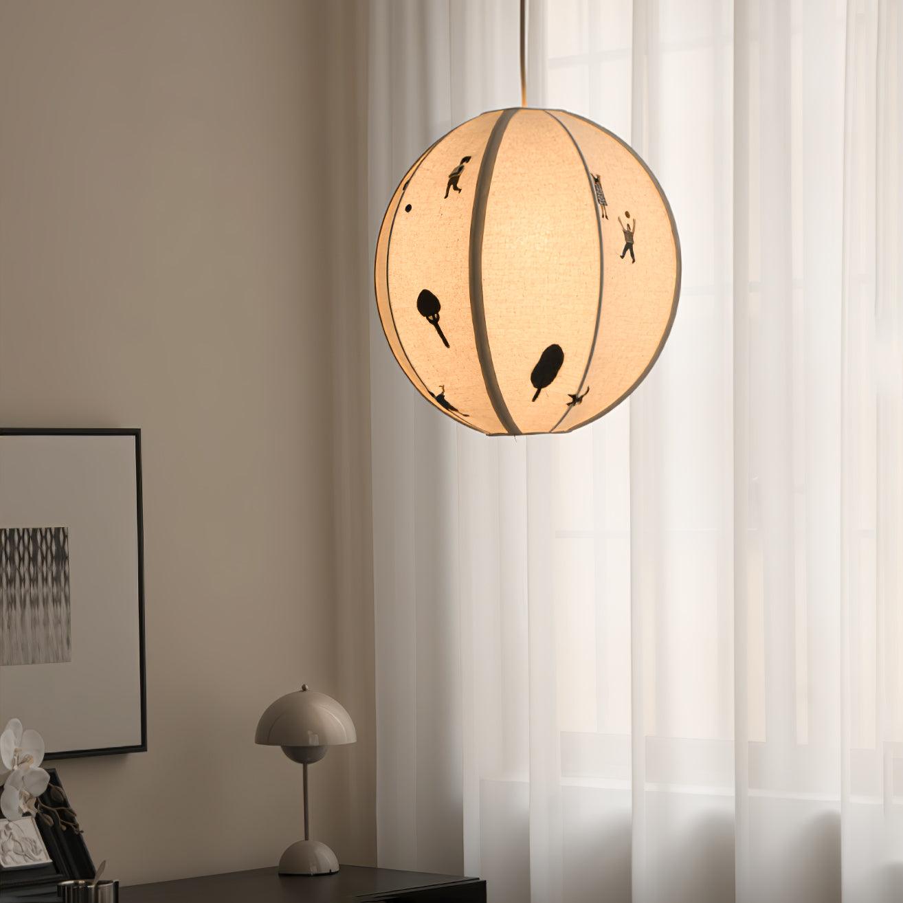 Ritta Paper Ball Drawing Pendant Light
