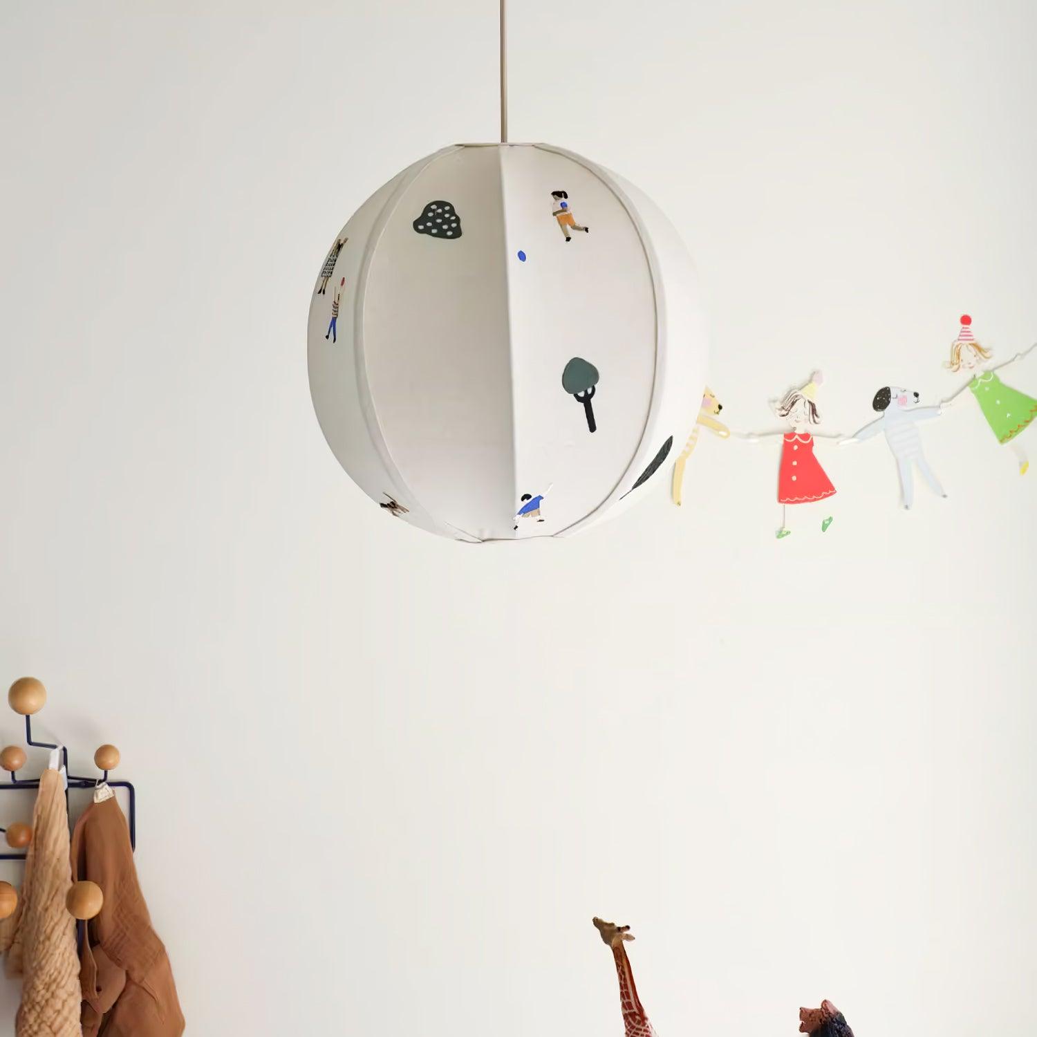 Ritta Paper Ball Drawing Pendant Light - Letslighting