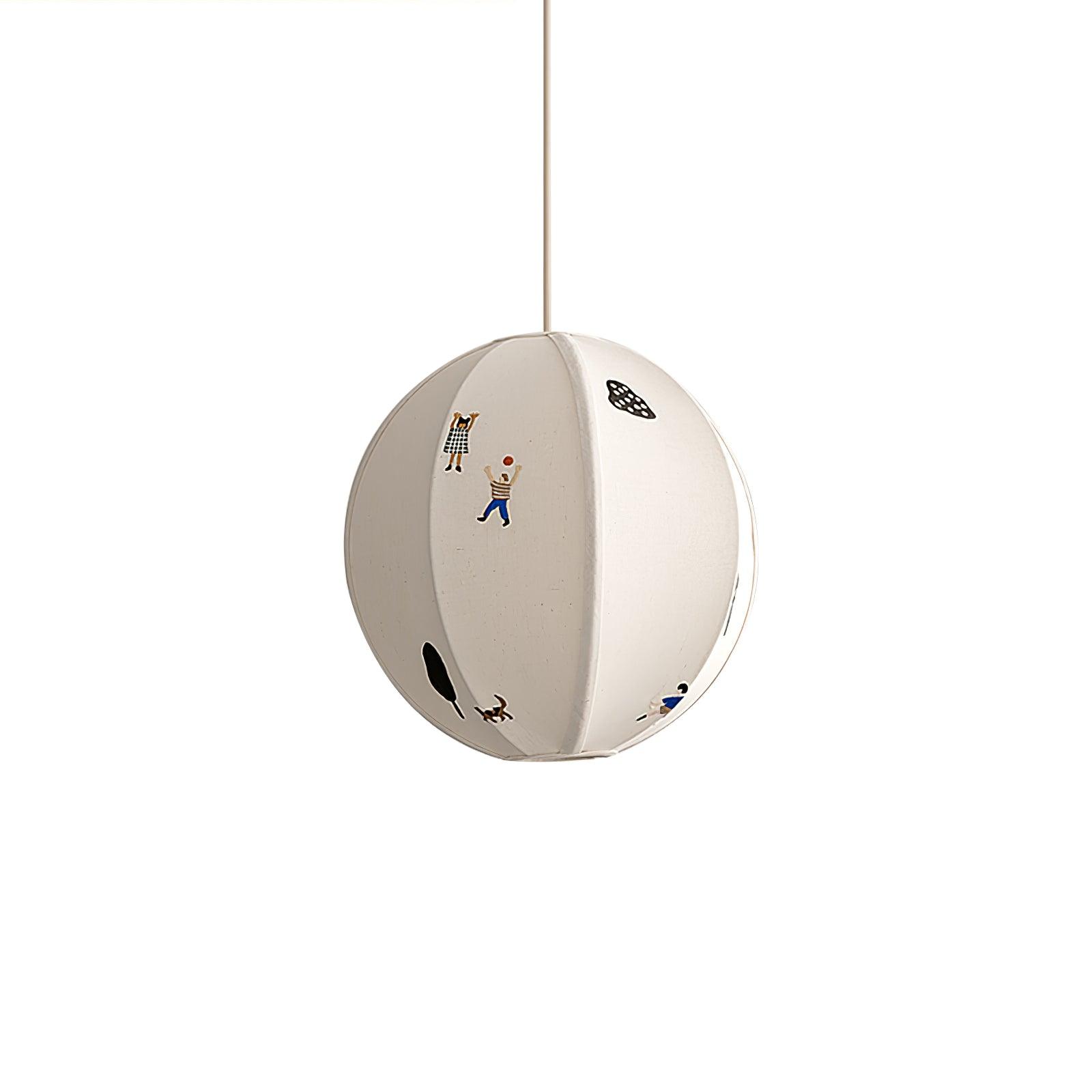 Ritta Paper Ball Drawing Pendant Light - Letslighting