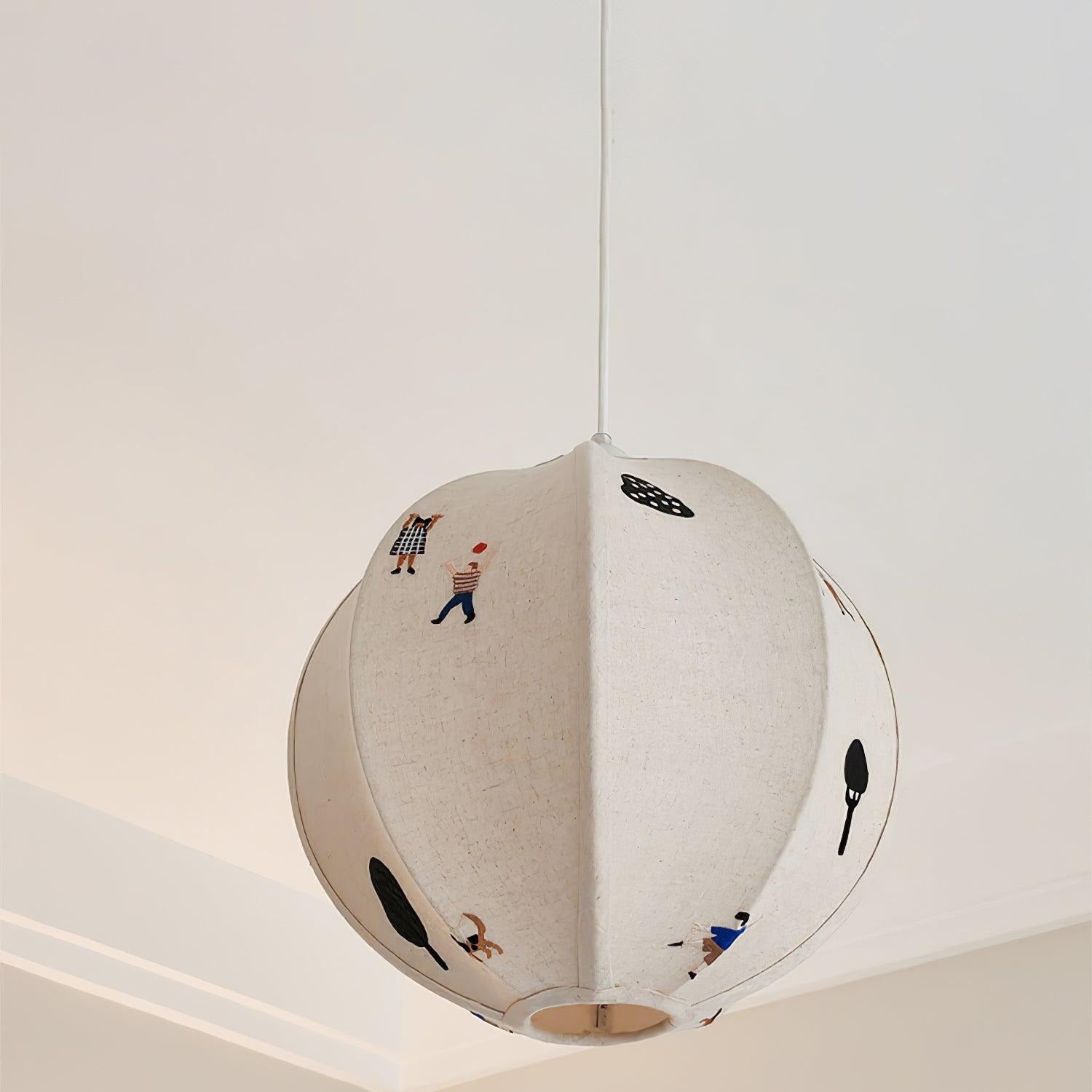 Ritta Paper Ball Drawing Pendant Light - Letslighting