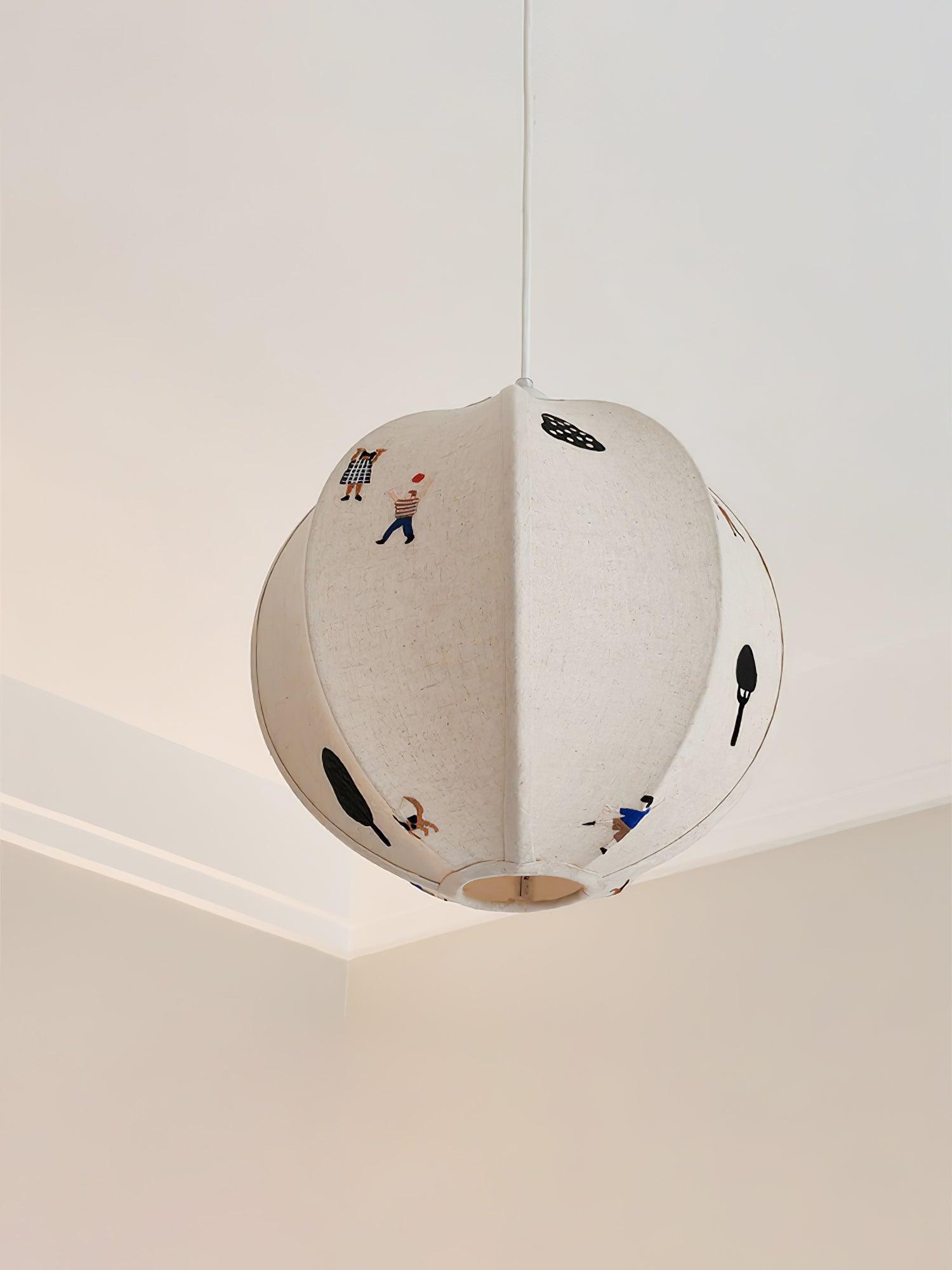 Cadorus Art Textile Swag Fabric Pendant Lamp - Letslighting
