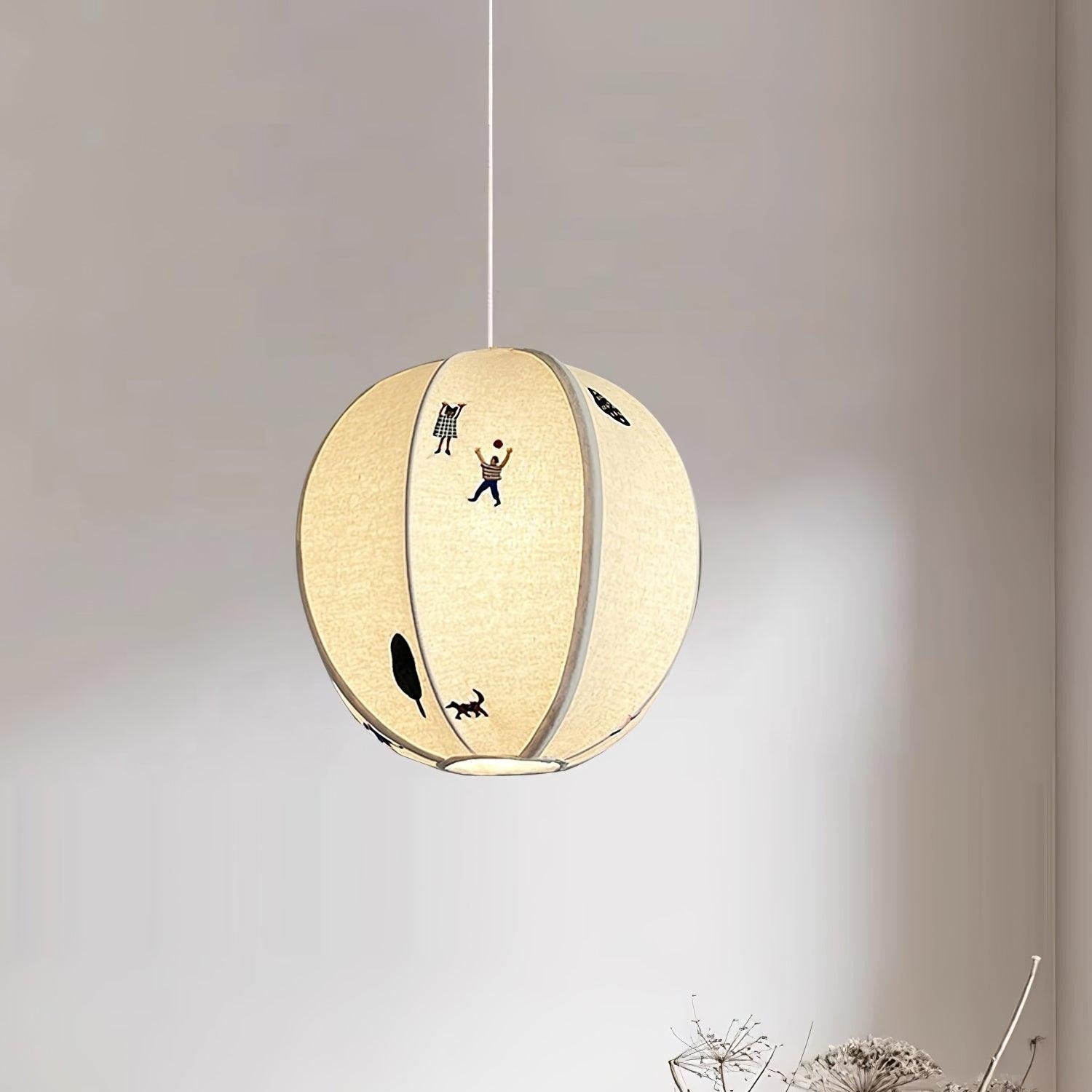 Ritta Paper Ball Drawing Pendant Light - Letslighting