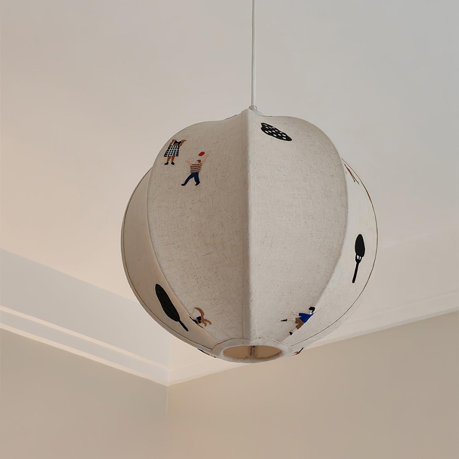 Ritta Paper Ball Drawing Pendant Light - Letslighting