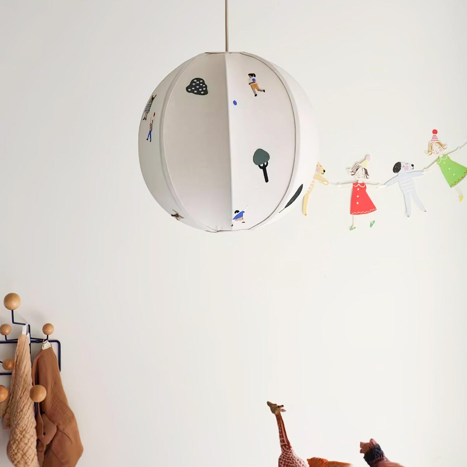 Ritta Paper Ball Drawing Pendant Light - Letslighting