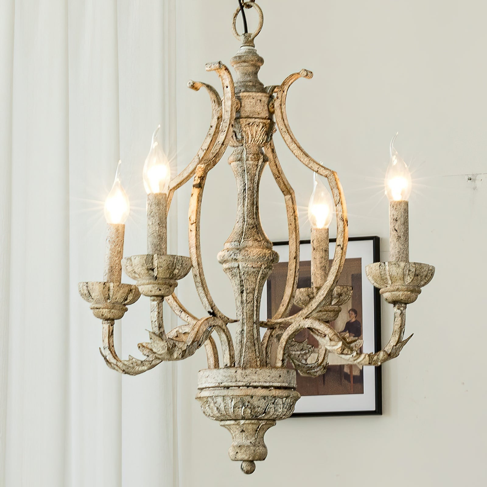 Orinira Vintage Industrial Wood Pendant Lamp - Letslighting