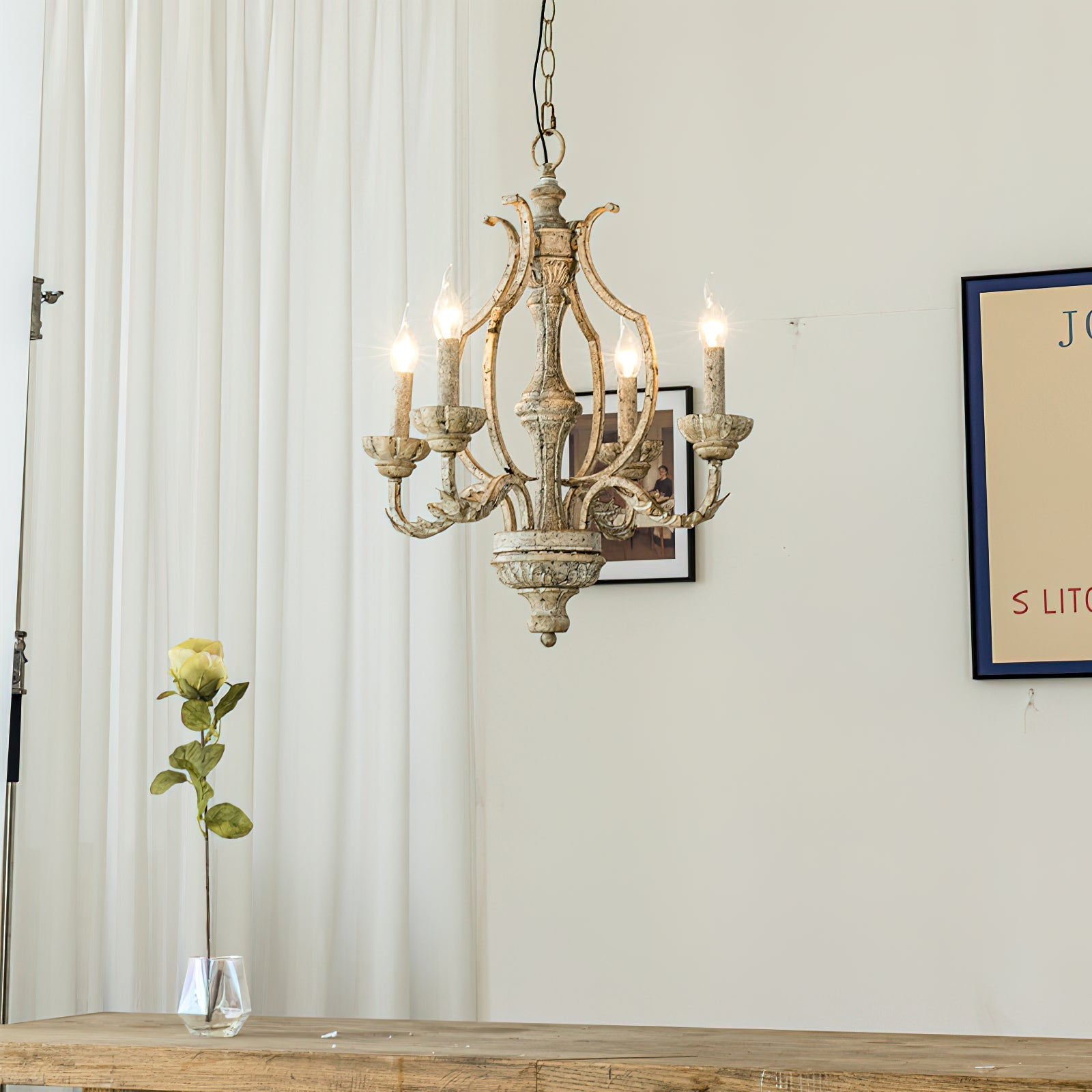 Orinira Vintage Industrial Wood Pendant Lamp - Letslighting