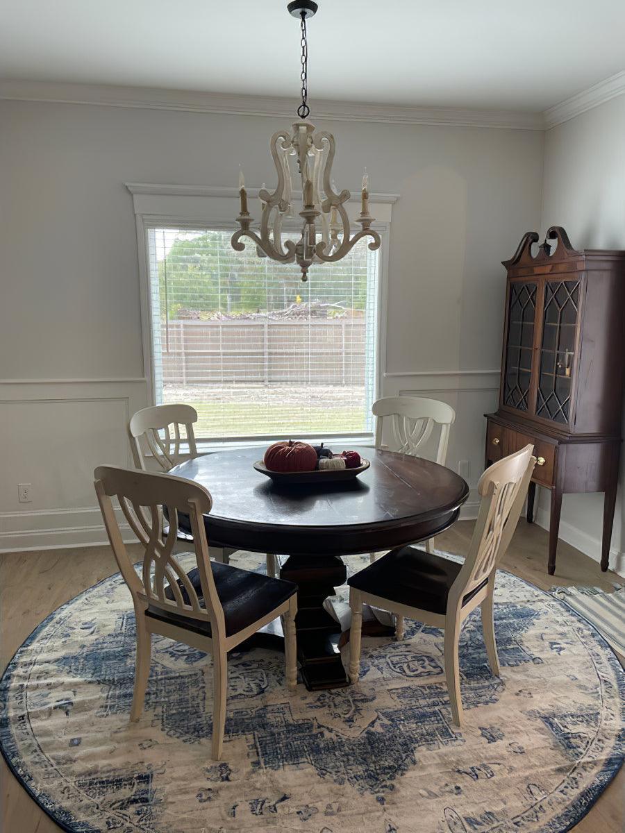 Lustra Chandelier Wooden Candle Mid-Century - Letslighting
