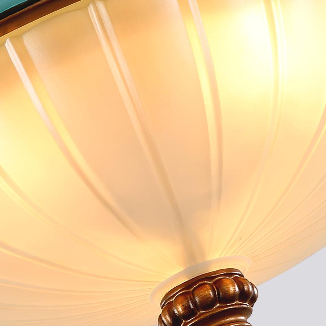 Viraearae Pastoral Bowl Resin Glass Ceiling Light - Letslighting