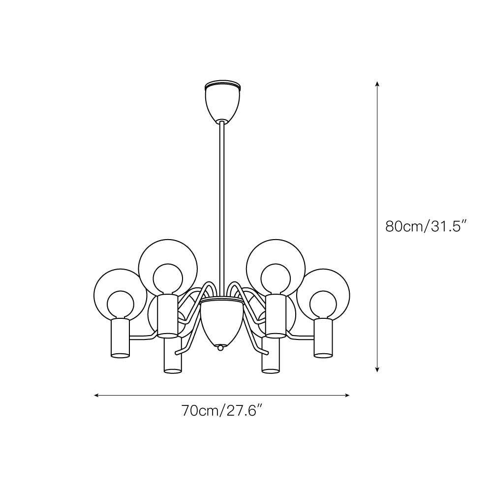 Evmarara Postmodern Luxury Glass Chandelier - Letslighting