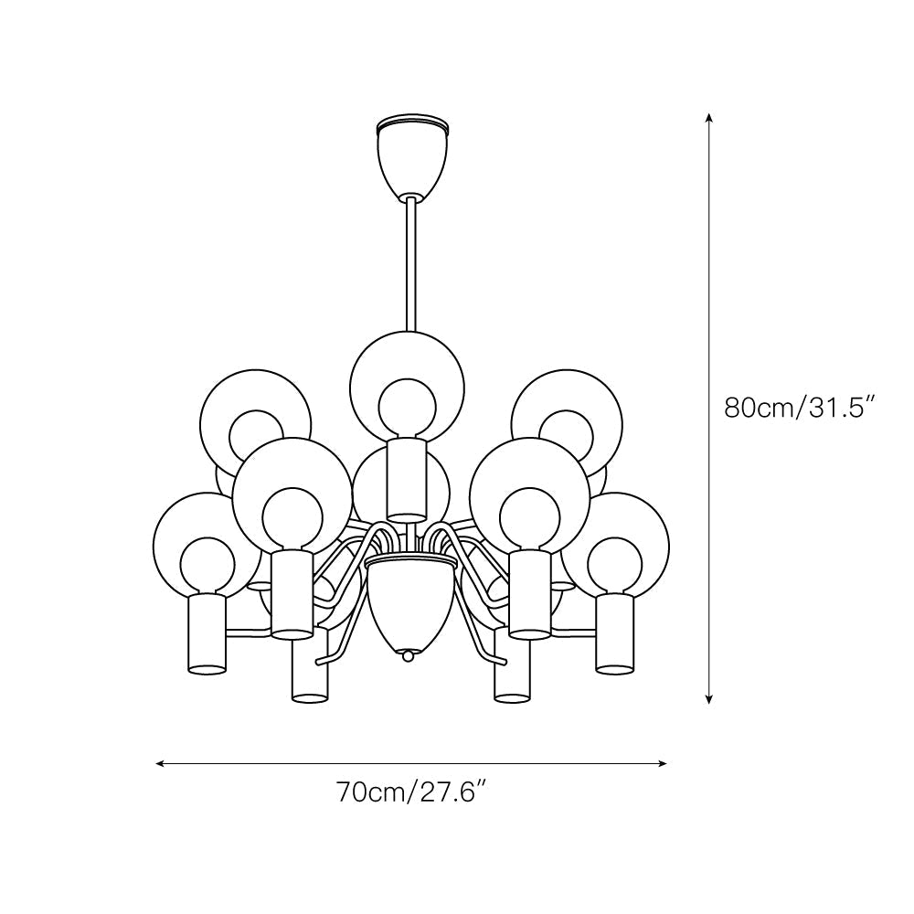 Evmarara Postmodern Luxury Glass Chandelier - Letslighting