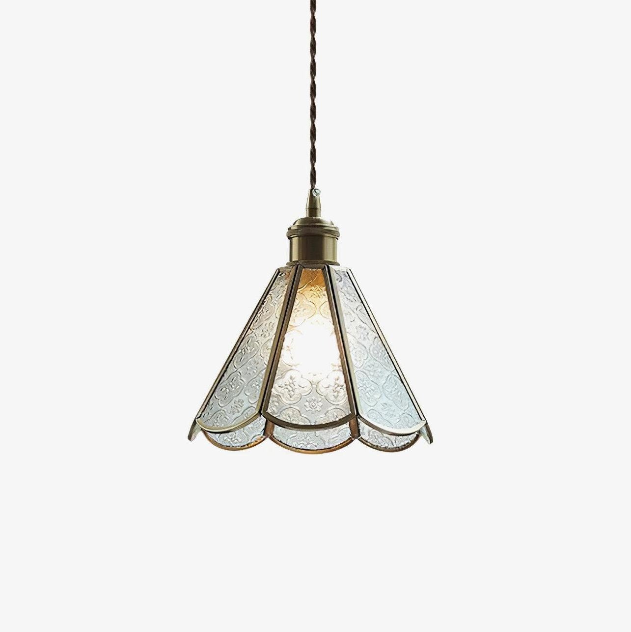 Elarace Brass & Glass Elegant Pendant Lamp - Letslighting