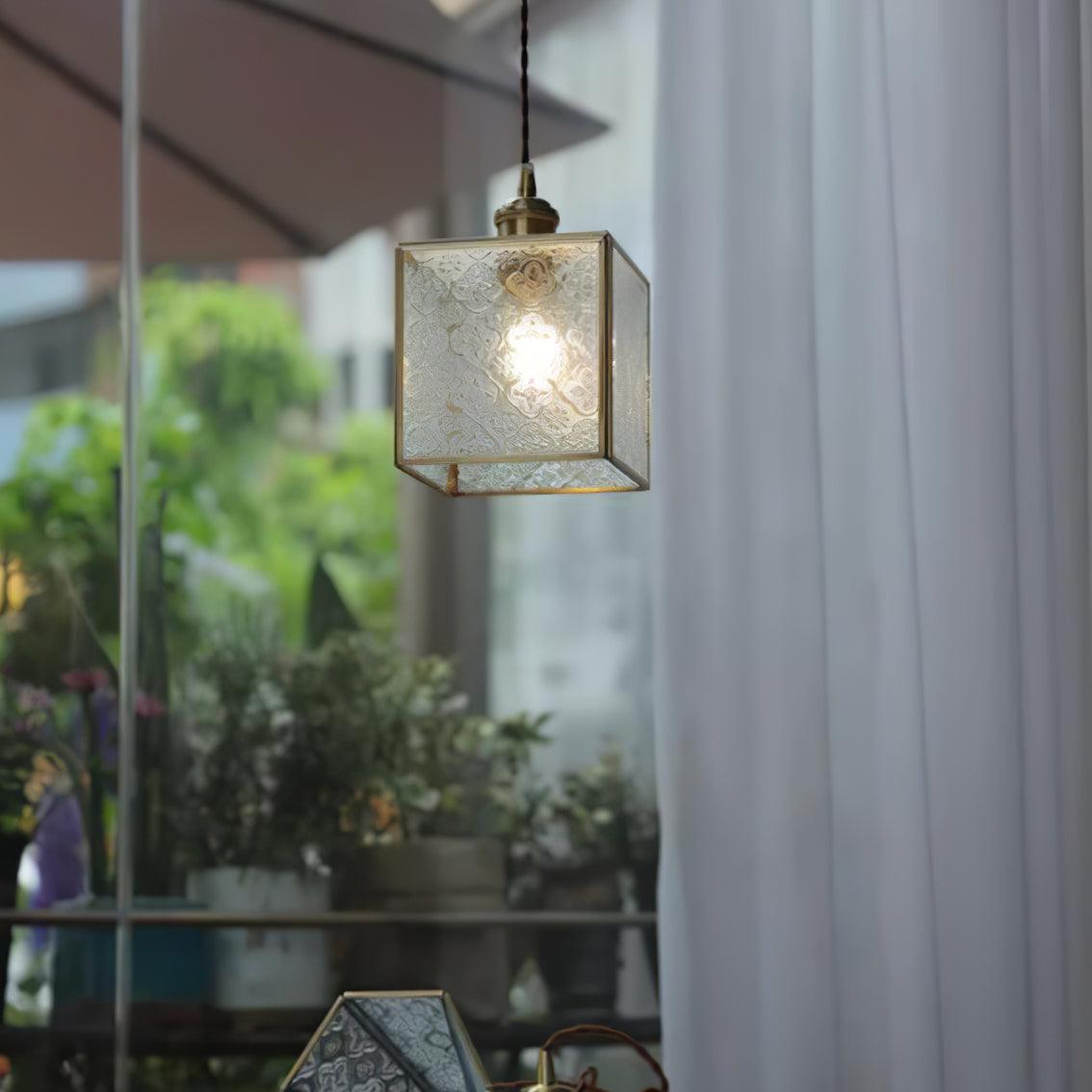 Elarace Brass & Glass Elegant Pendant Lamp - Letslighting